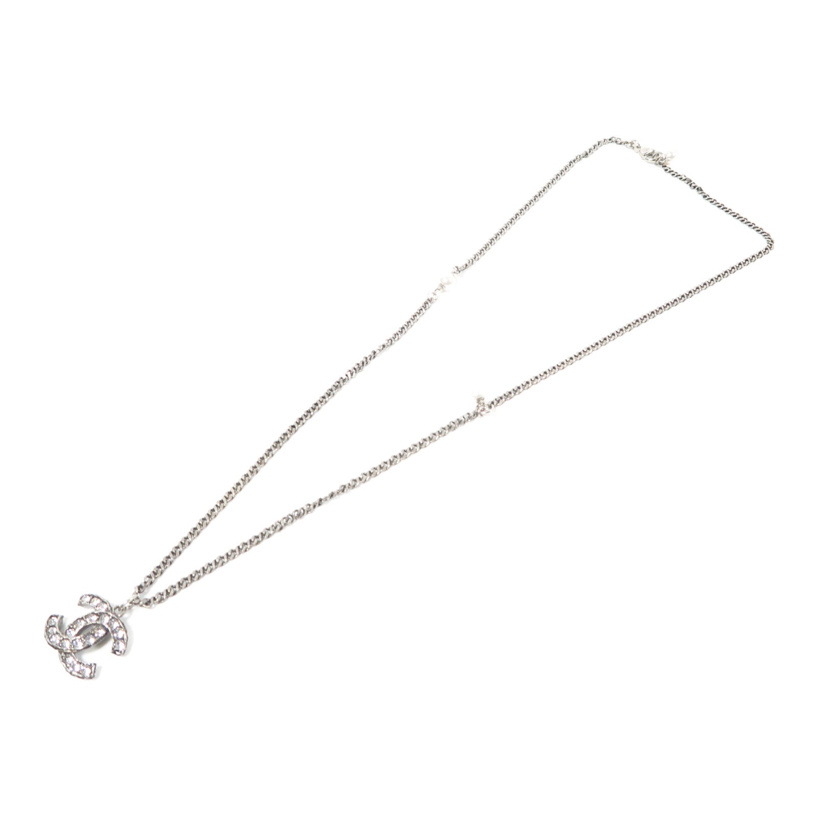 CHANEL 金屬Necklace項鏈銀色