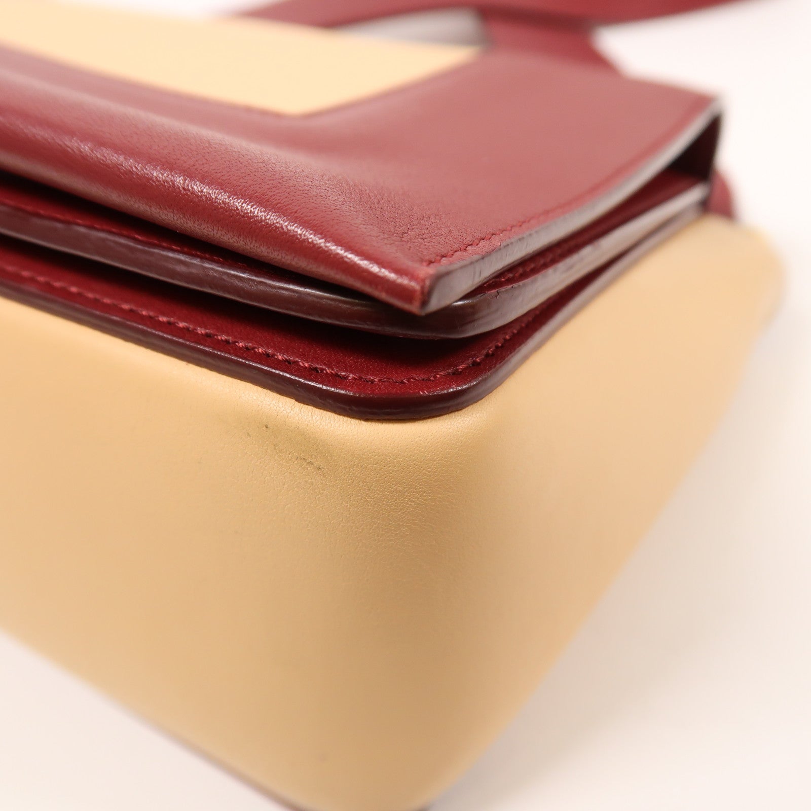 CELINE 【激減優惠】牛皮皮革Frame Bag金扣肩背袋