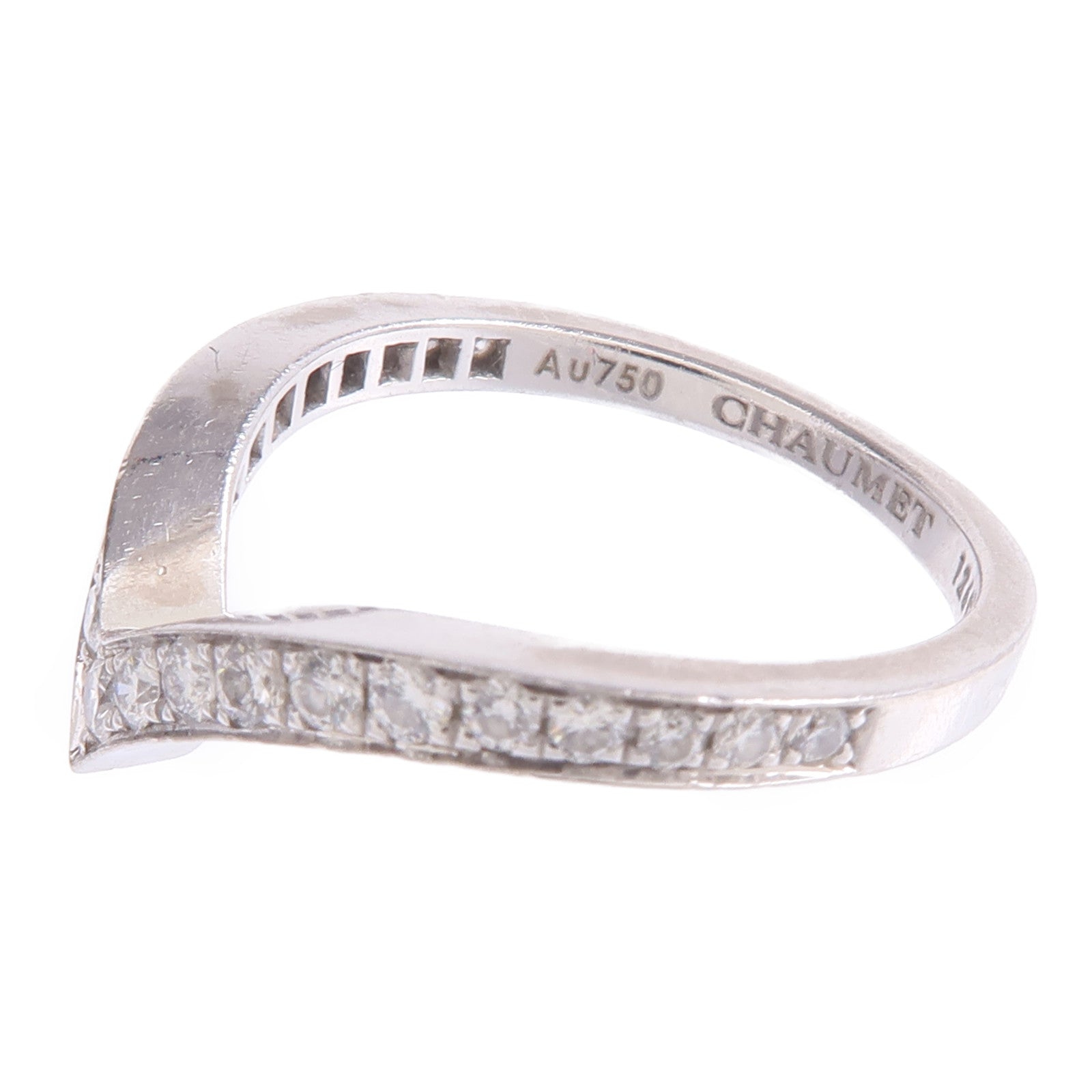 Chaumet 【激減優惠】18K白金Josephine Aigrette鑽石戒指Chaumet#52/US#6