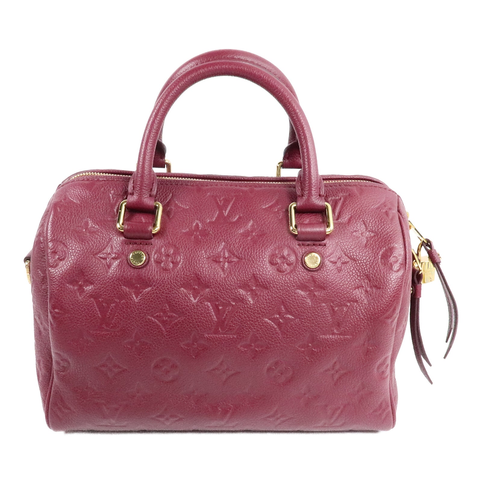 LOUIS VUITTON Monogram Empreinte Speedy 25手挽肩背兩用袋