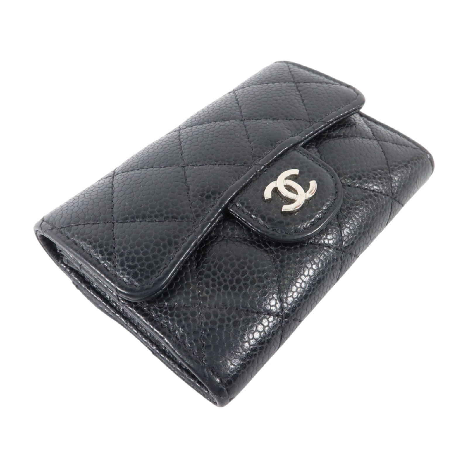CHANEL 牛皮皮革Classic Flap Card Holder銀扣卡片套