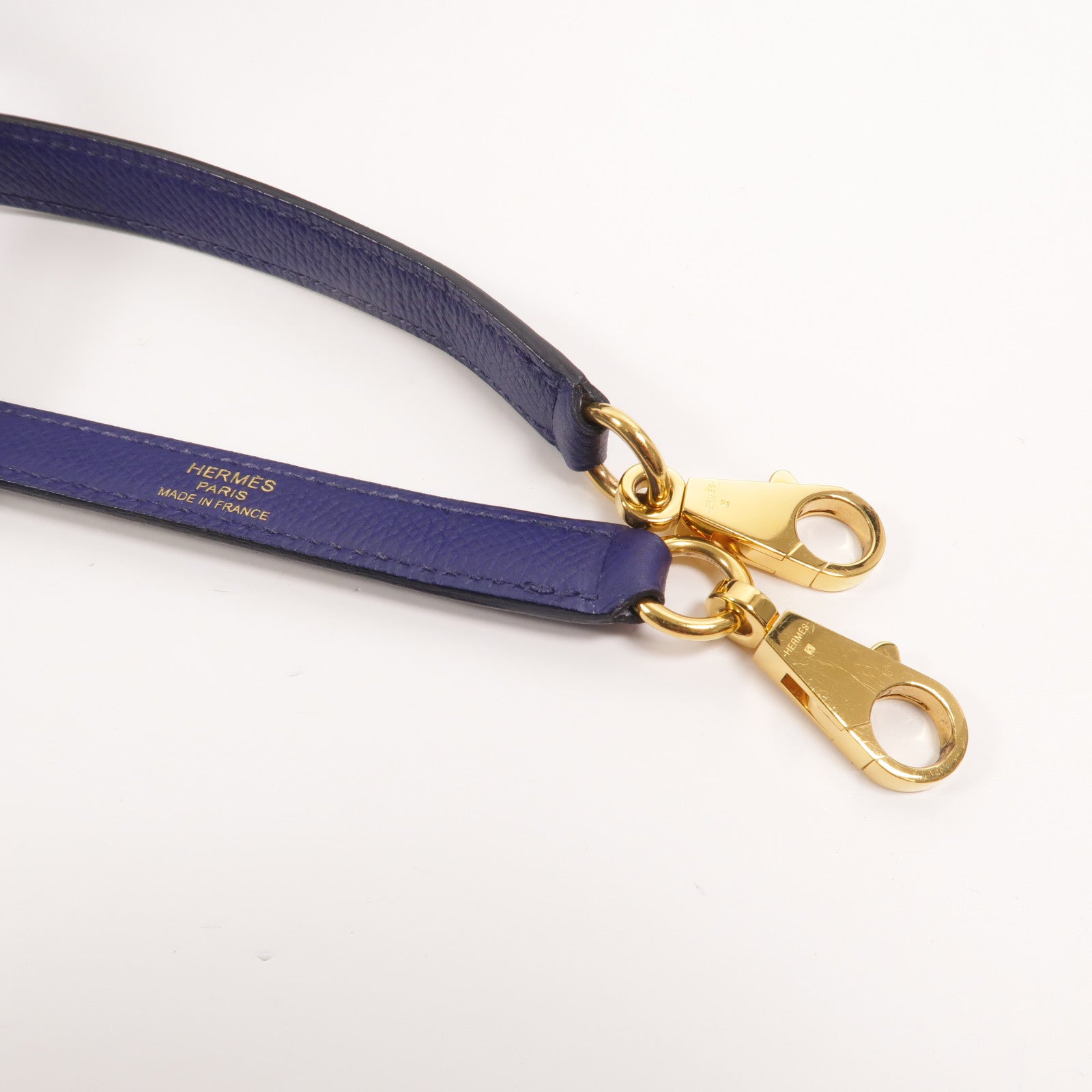 HERMES Epsom皮革Kelly 25手挽肩背兩用袋Bleu Encre