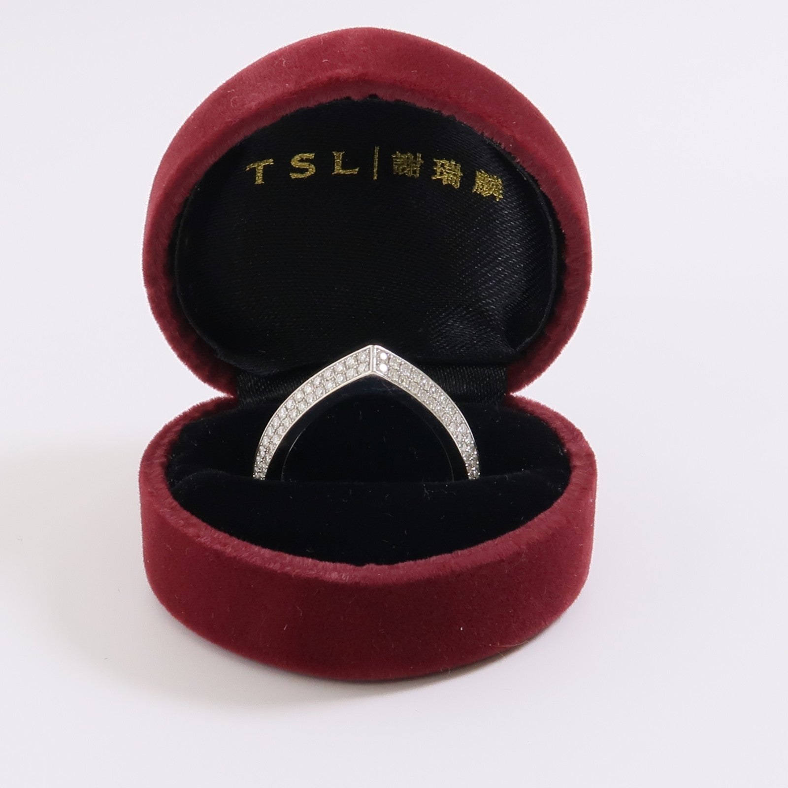 JEWELRY 198K白金Diamond Ring鑽石戒指US#7.25