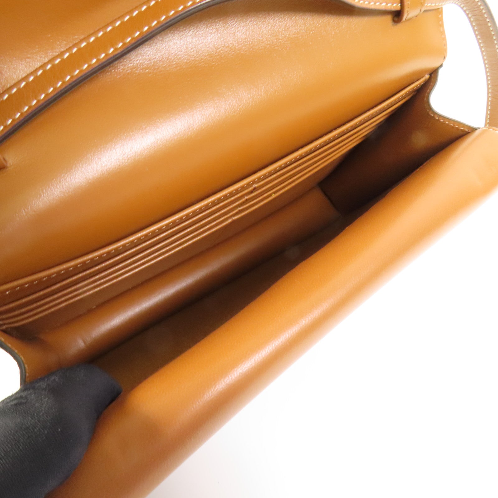 CELINE 塗層帆布Wallet On Strap肩背袋