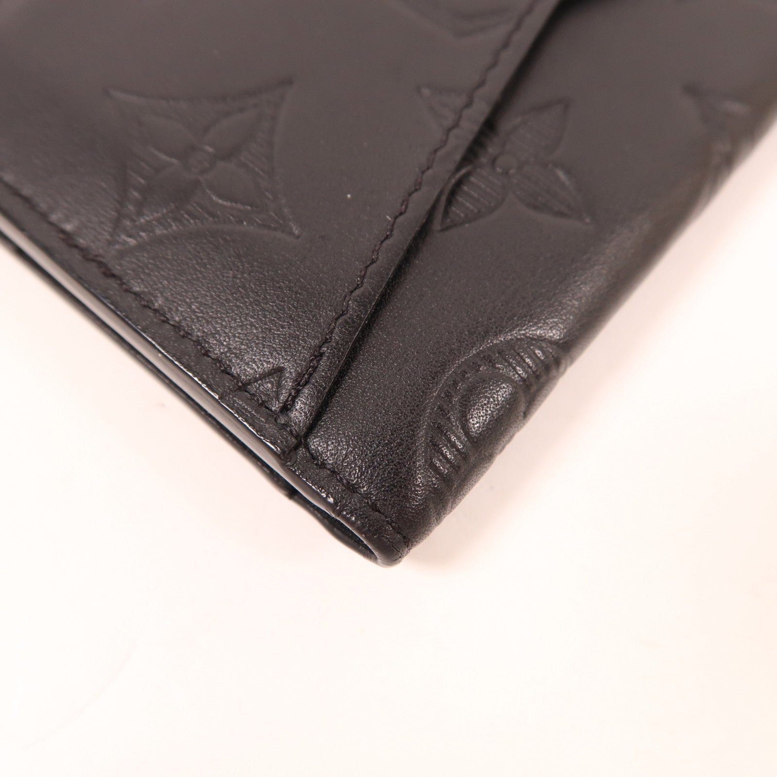 LOUIS VUITTON Monogram Shadow Pocket Organizer錢包黑色
