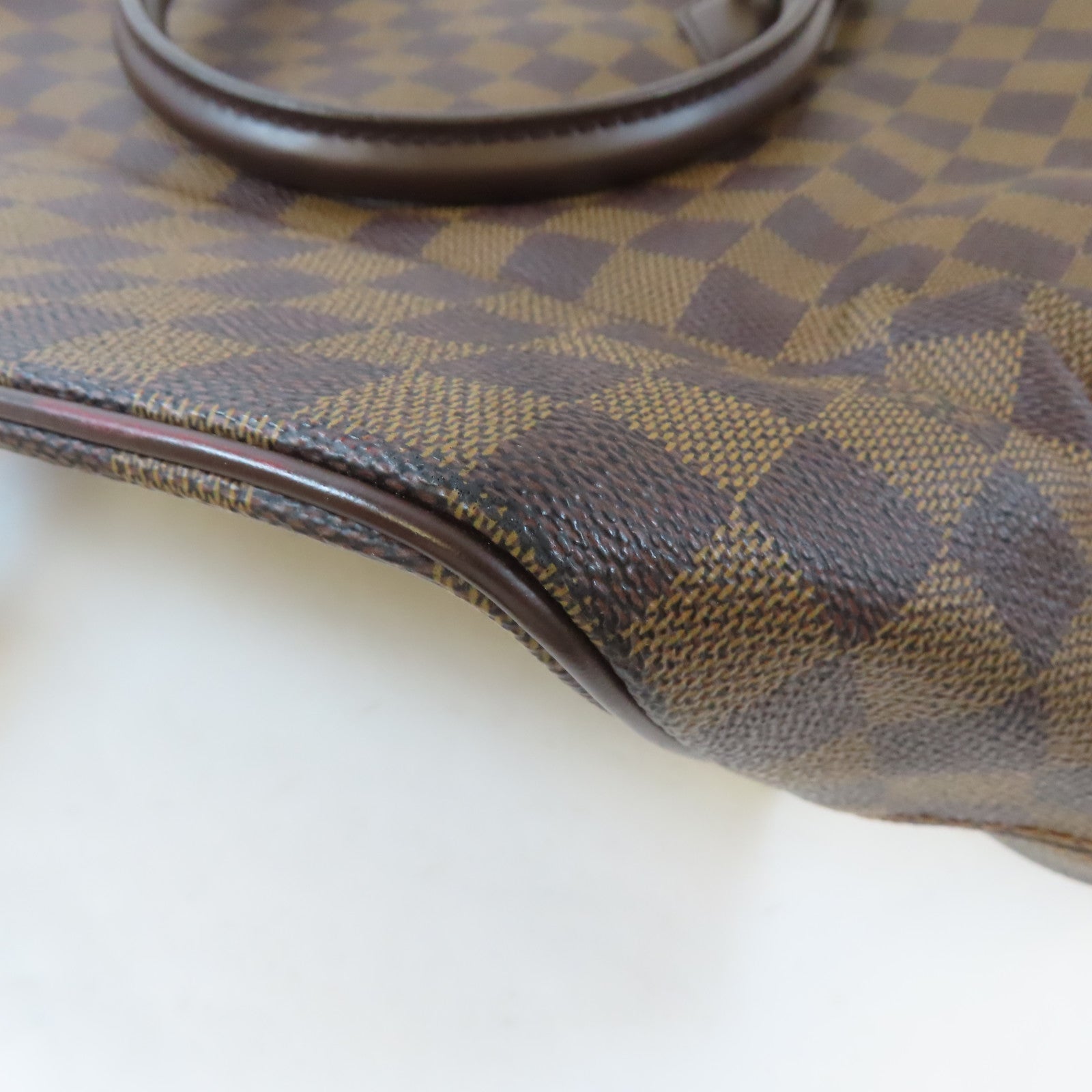 LOUIS VUITTON 【激減優惠】Damier Saleya MM金扣手挽袋啡色