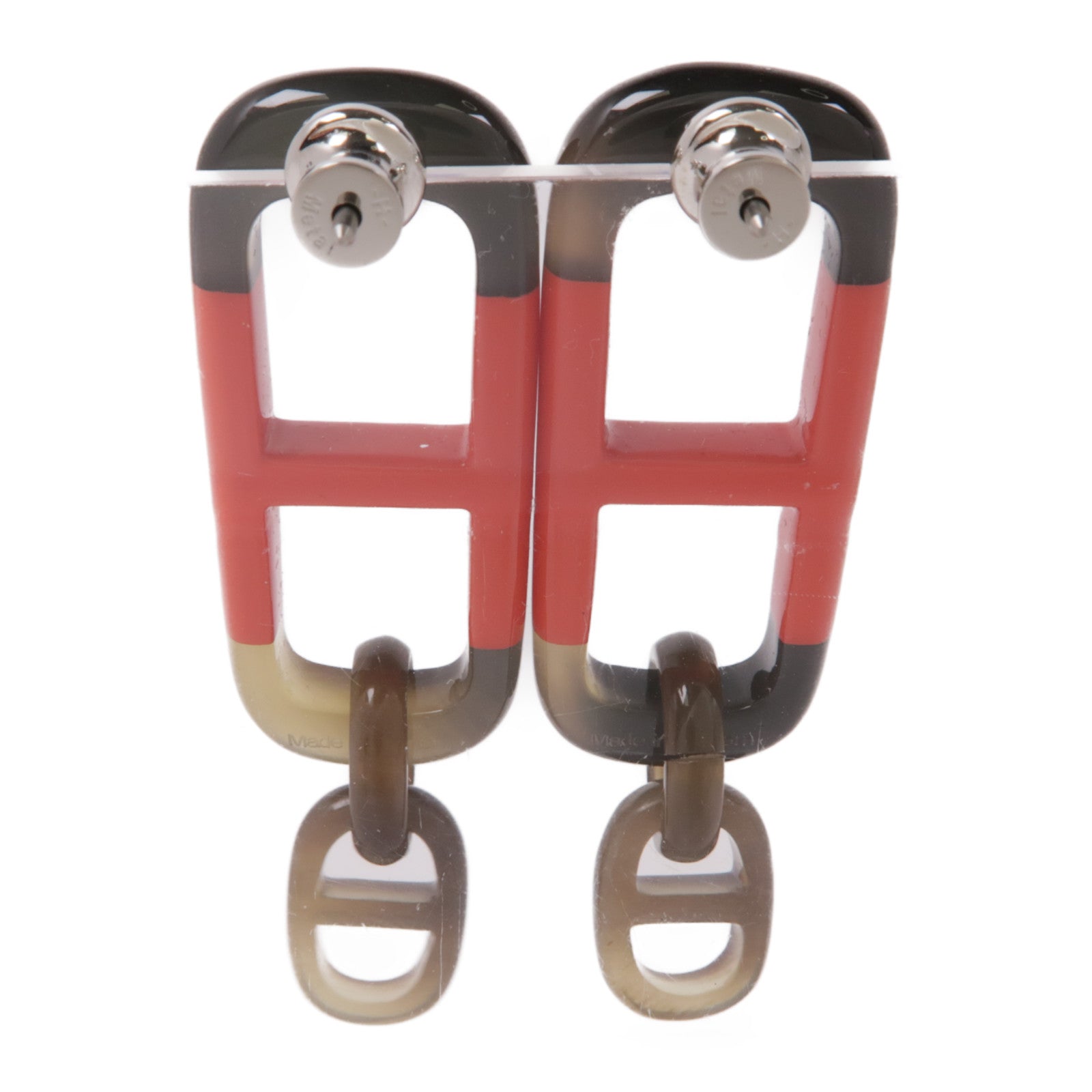 HERMES 水牛角Earrings耳環