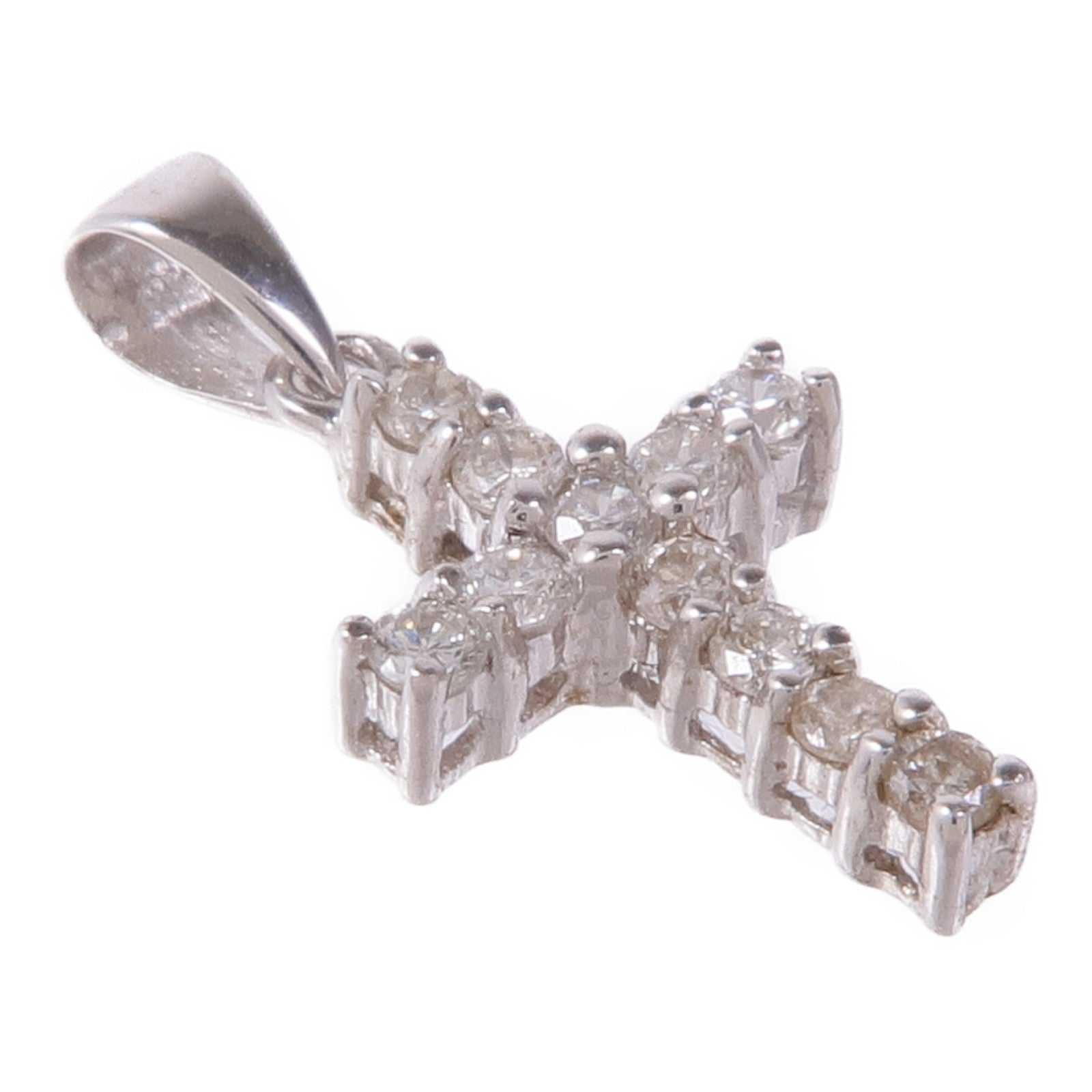 JEWELRY 18K白金Diamond Pendant Top鑽石吊墜