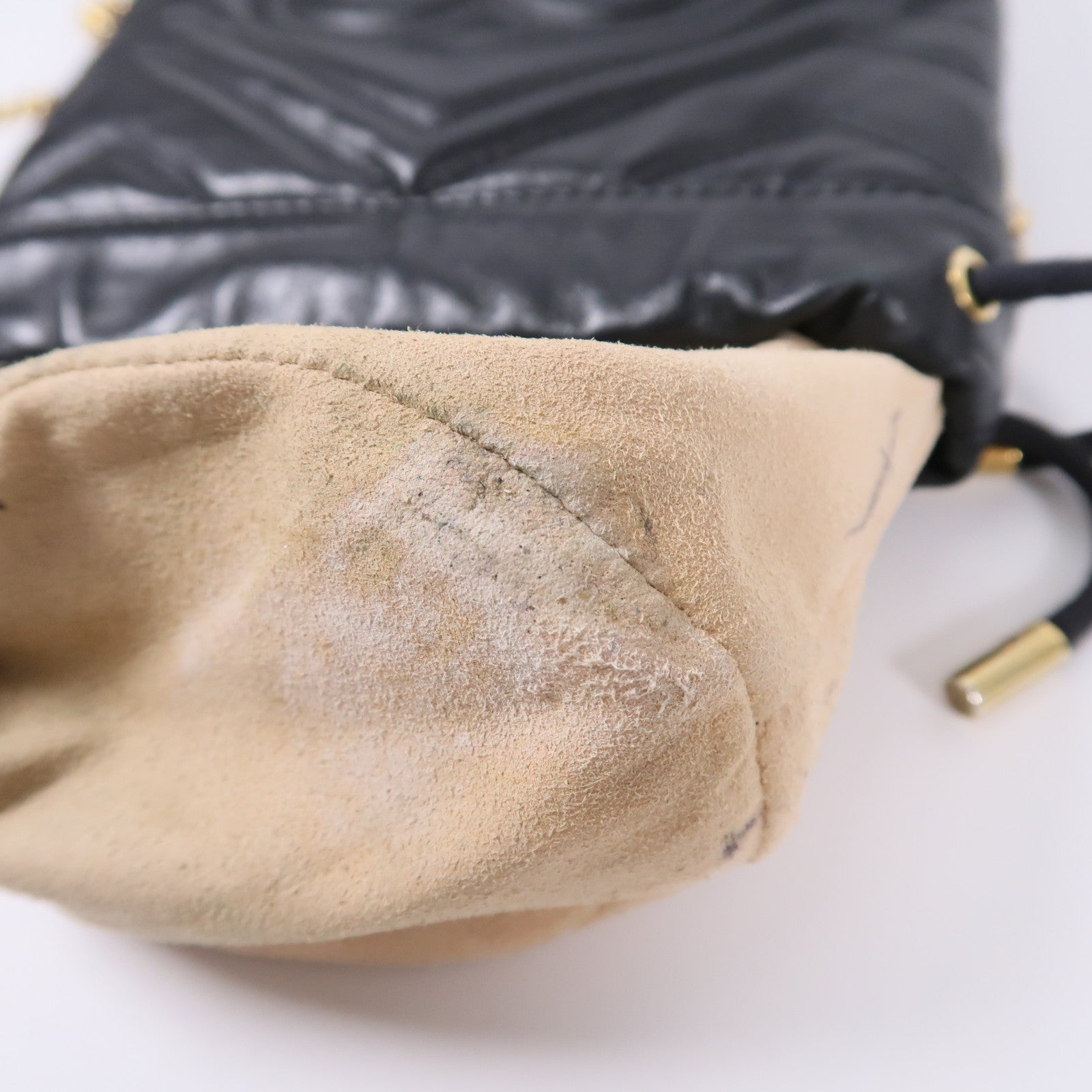 GUCCI 牛皮皮革GG Marmont Mini Bucket鏈帶肩背袋