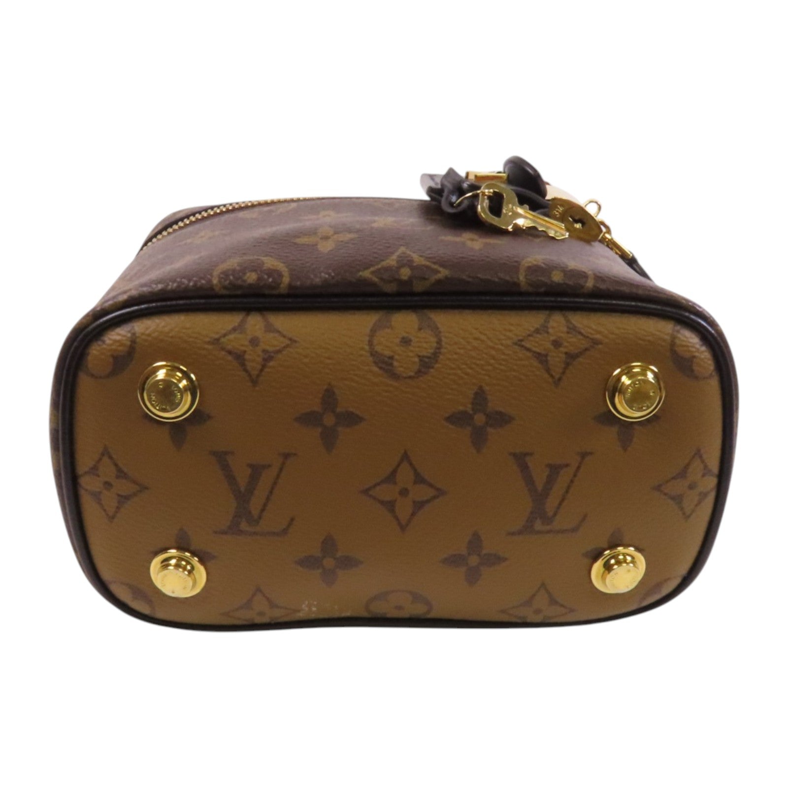 LOUIS VUITTON Monogram Reverse Vanity PM金扣手挽肩背兩用袋