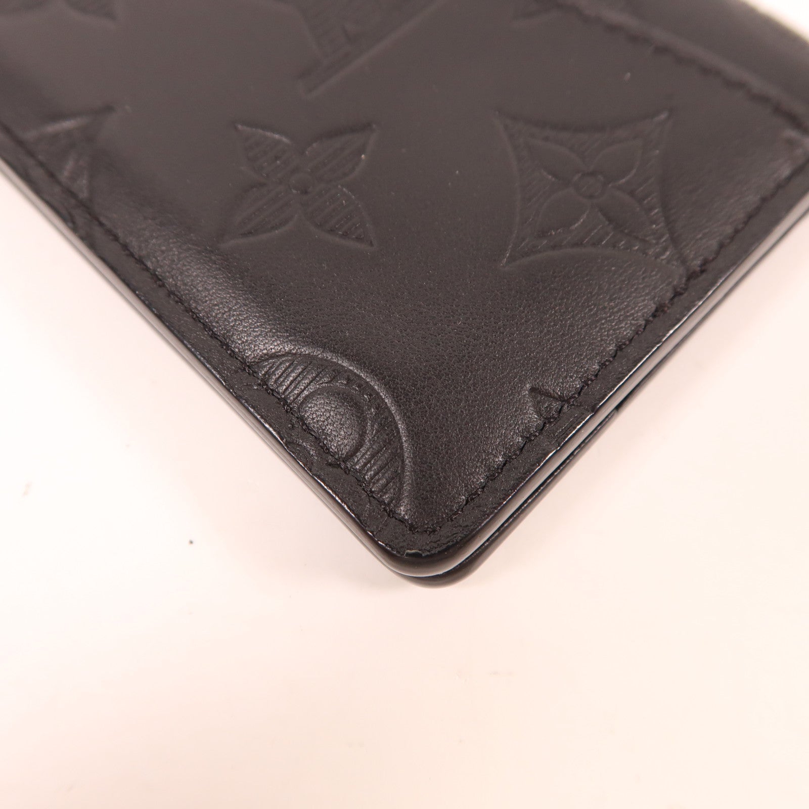 LOUIS VUITTON Monogram Shadow Pocket Organizer錢包黑色