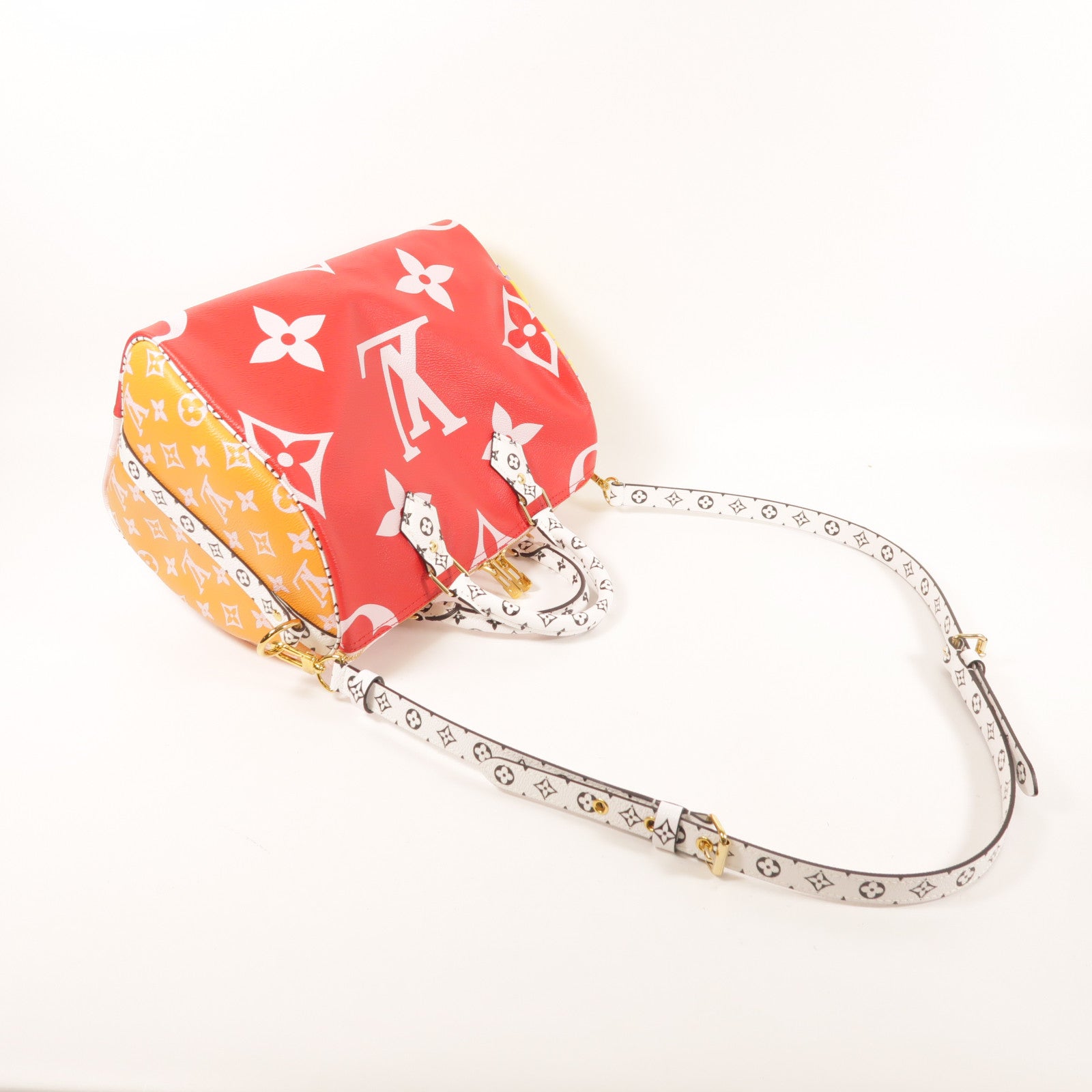 LOUIS VUITTON Monogram Giant Speedy Bandouliere 30金扣手挽肩背兩用袋