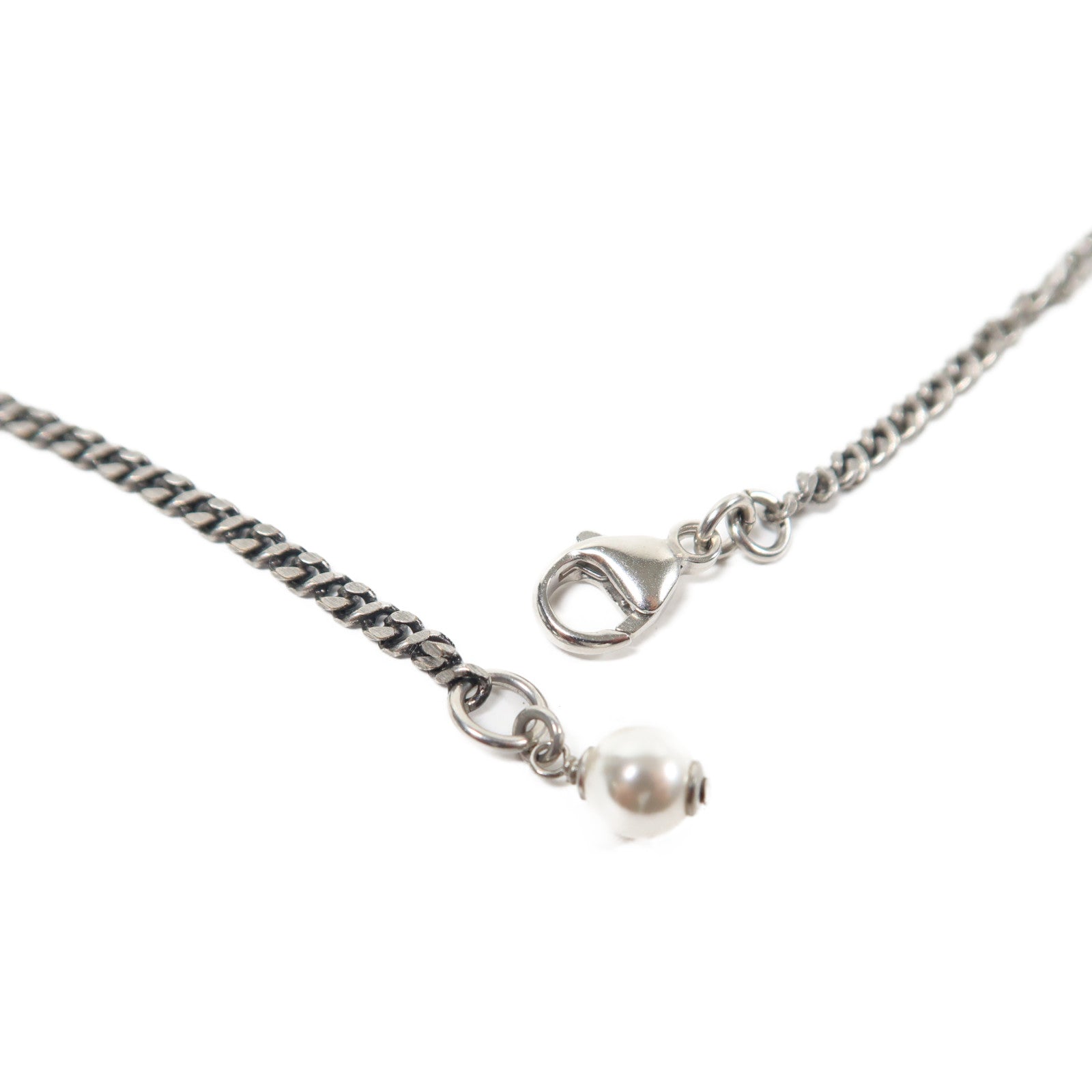 CHANEL 金屬Necklace項鏈銀色