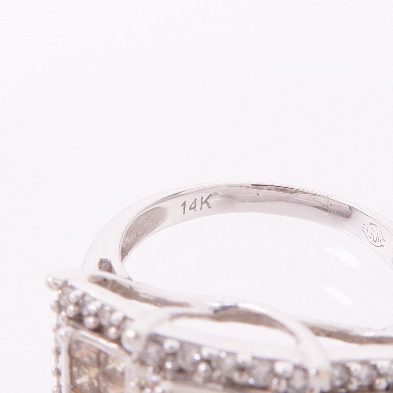 JEWELRY 【激減優惠】14K白金Brown Diamond Ring鑽石戒指US#8.25