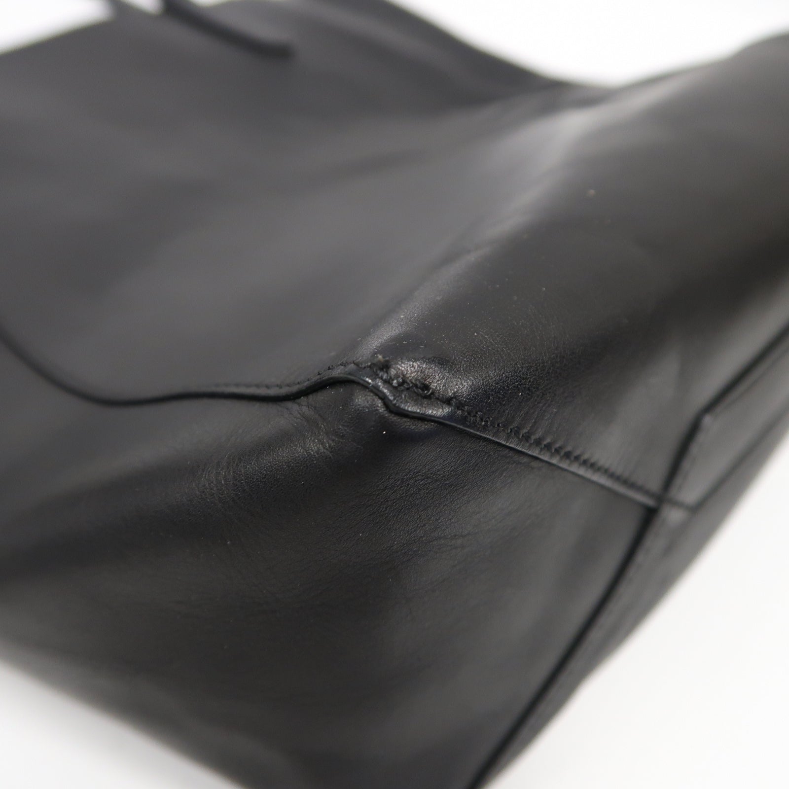 GIVENCHY 牛皮皮革Shoulder Bag銀扣手挽肩背兩用袋黑色