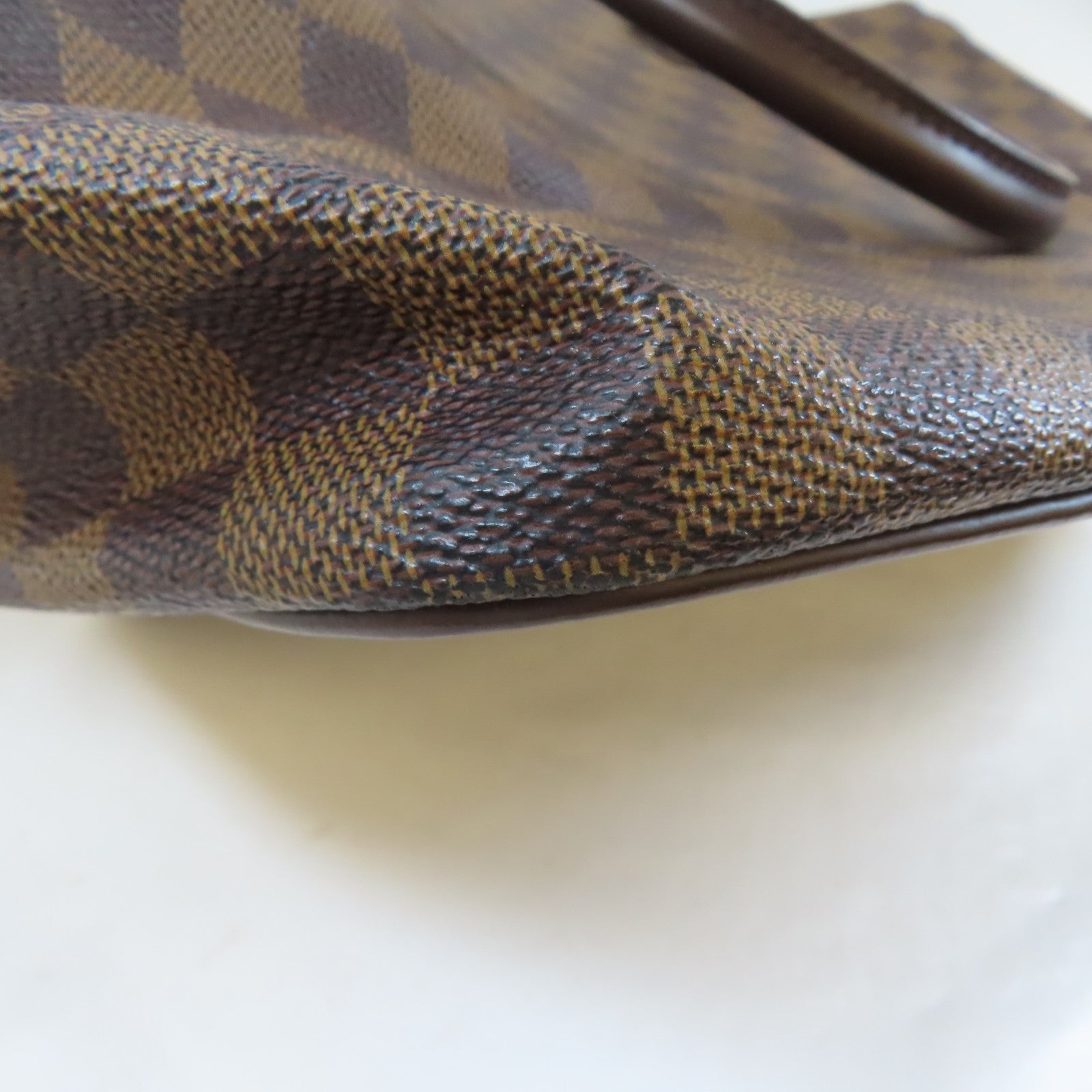 LOUIS VUITTON 【激減優惠】Damier Saleya MM金扣手挽袋啡色