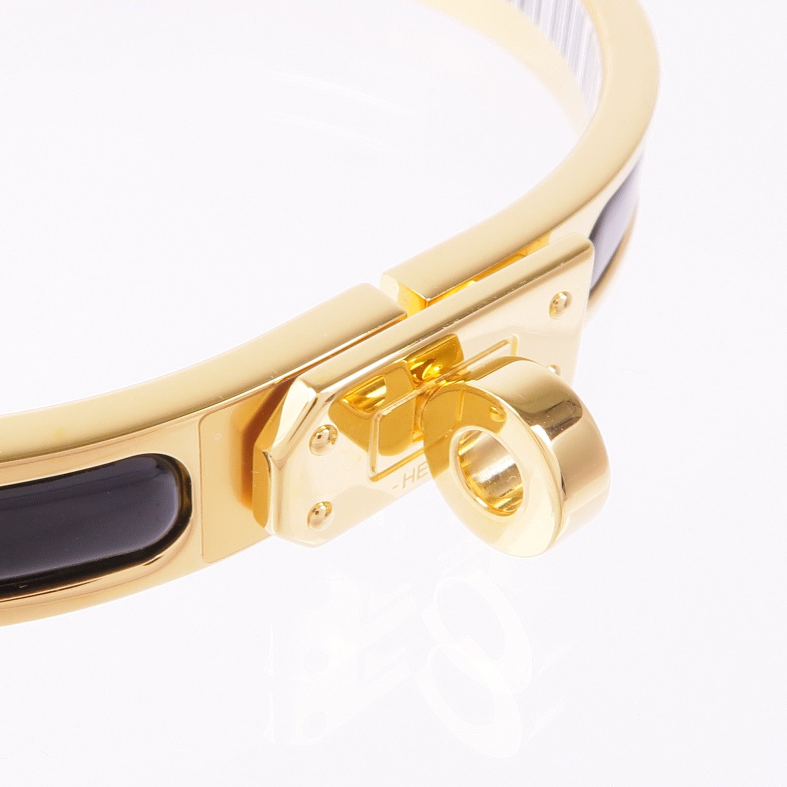 HERMES 金屬/琺瑯Mini Clic Kelly手鐲