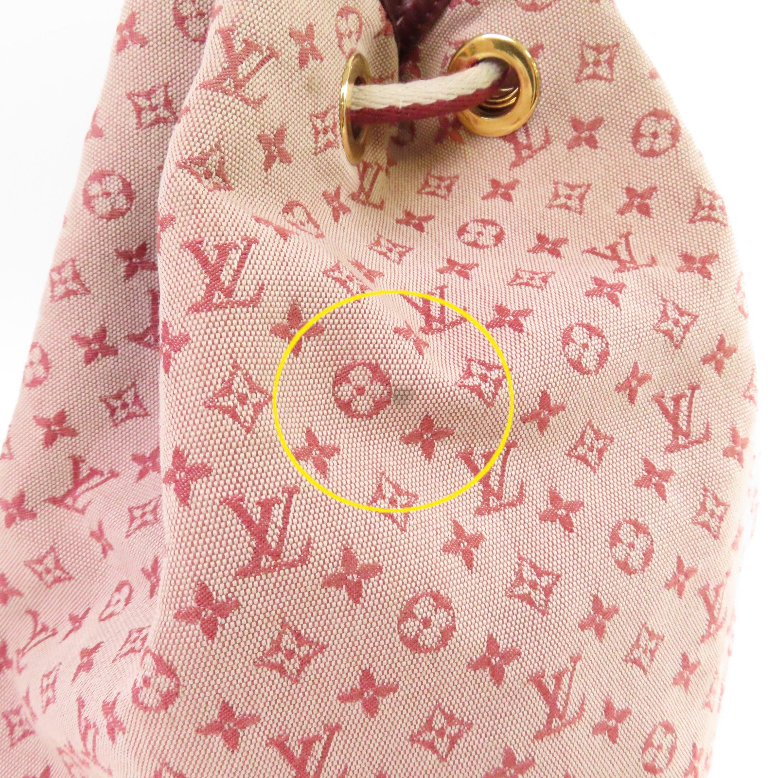 LOUIS VUITTON Monogram Mini Betsy Rucksack金扣背包紅色