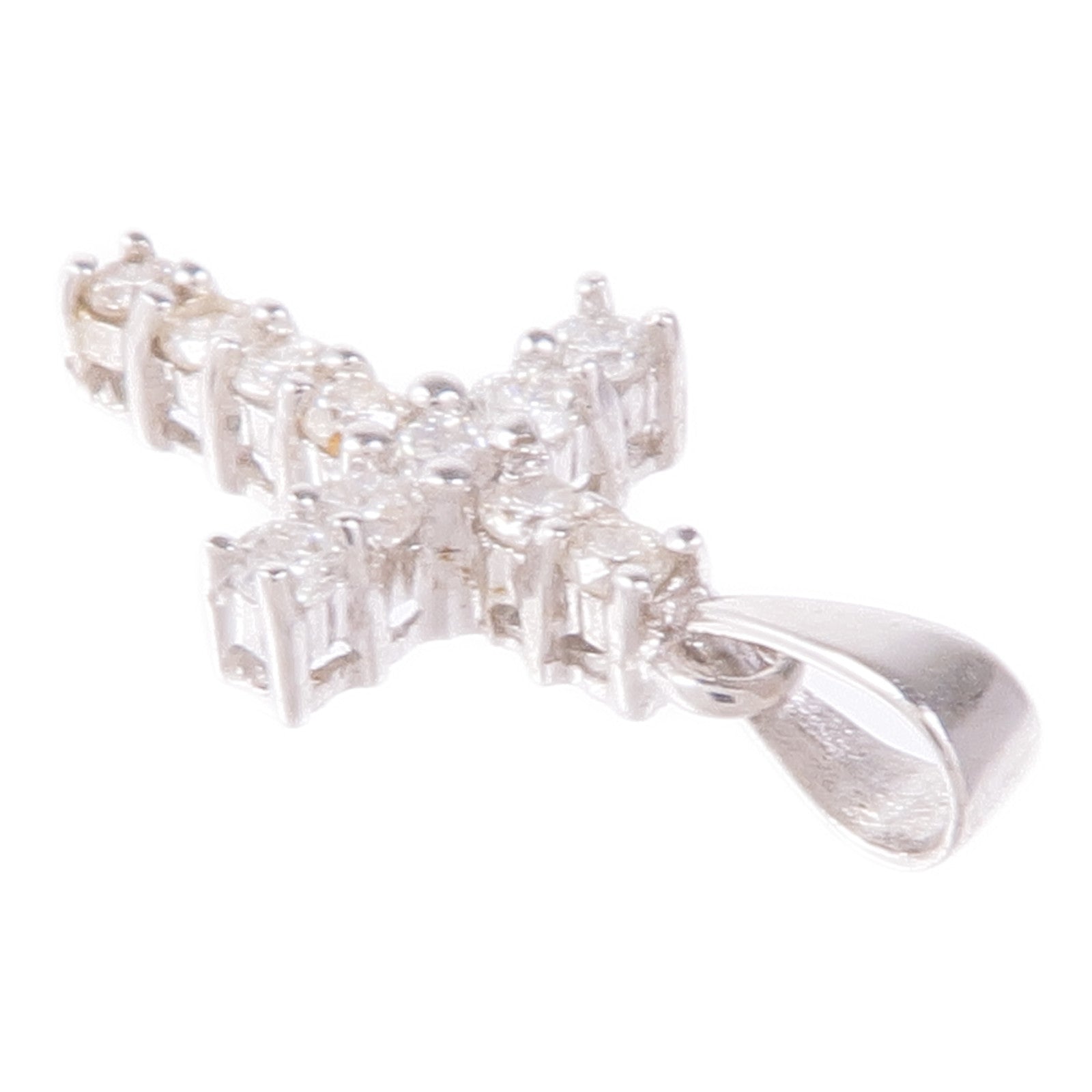 JEWELRY 18K白金Diamond Pendant Top鑽石吊墜