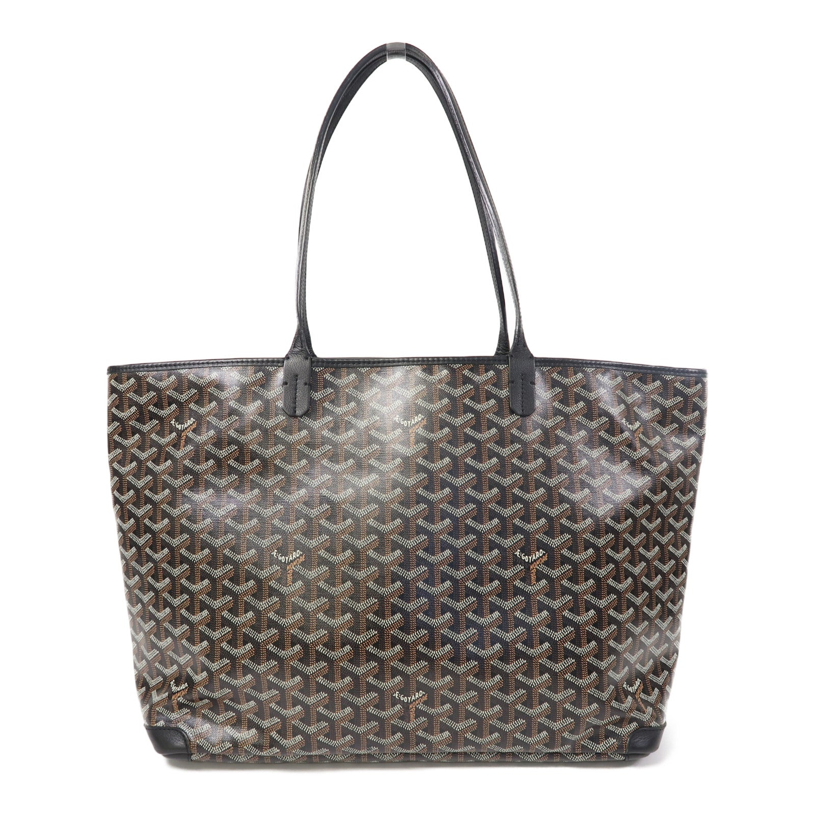 GOYARD 塗層帆布Artois銀扣肩背袋黑色