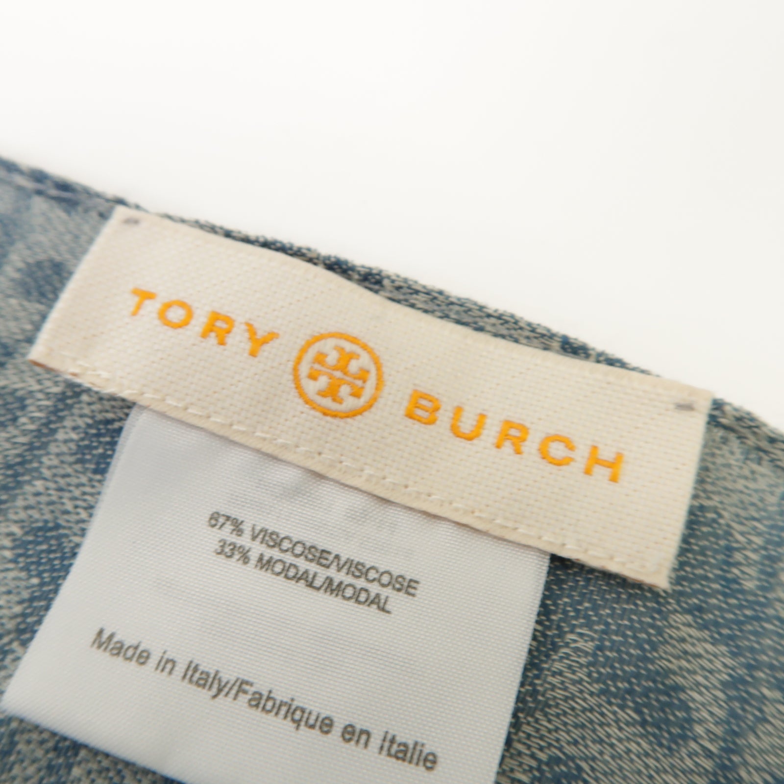 Tory Burch 【激減優惠】嫘縈Stole披肩灰色/藍色
