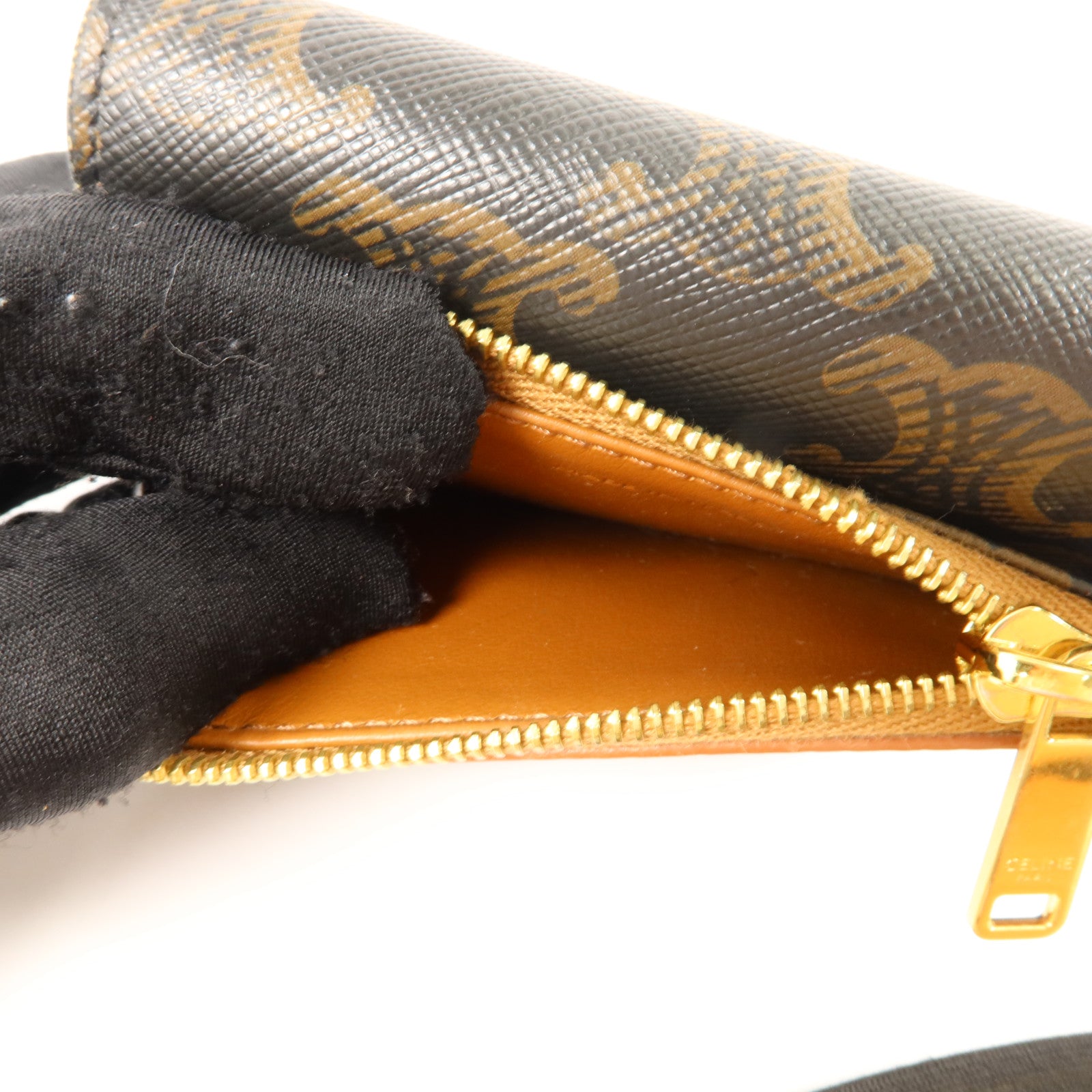 CELINE Triomphe帆布Compact Wallet With Coin Purse錢包
