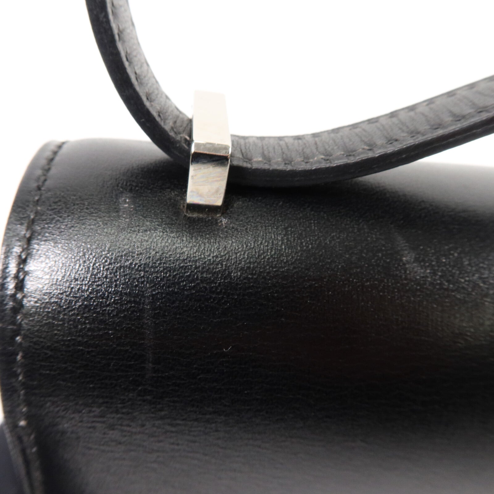 HERMES Box皮革Constance Mini肩背袋Noir