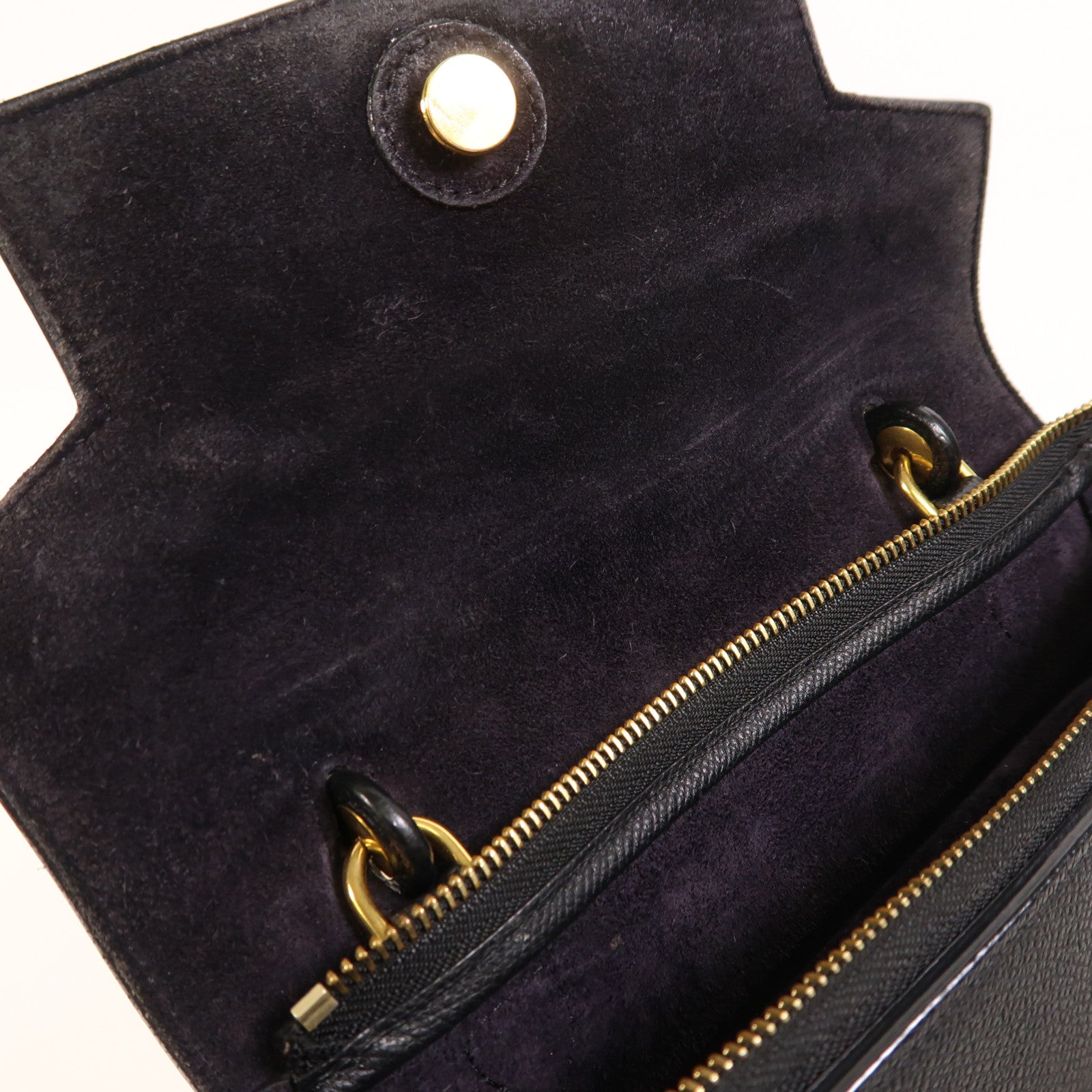 CELINE 牛皮皮革Micro Belt Bag金扣手挽肩背兩用袋