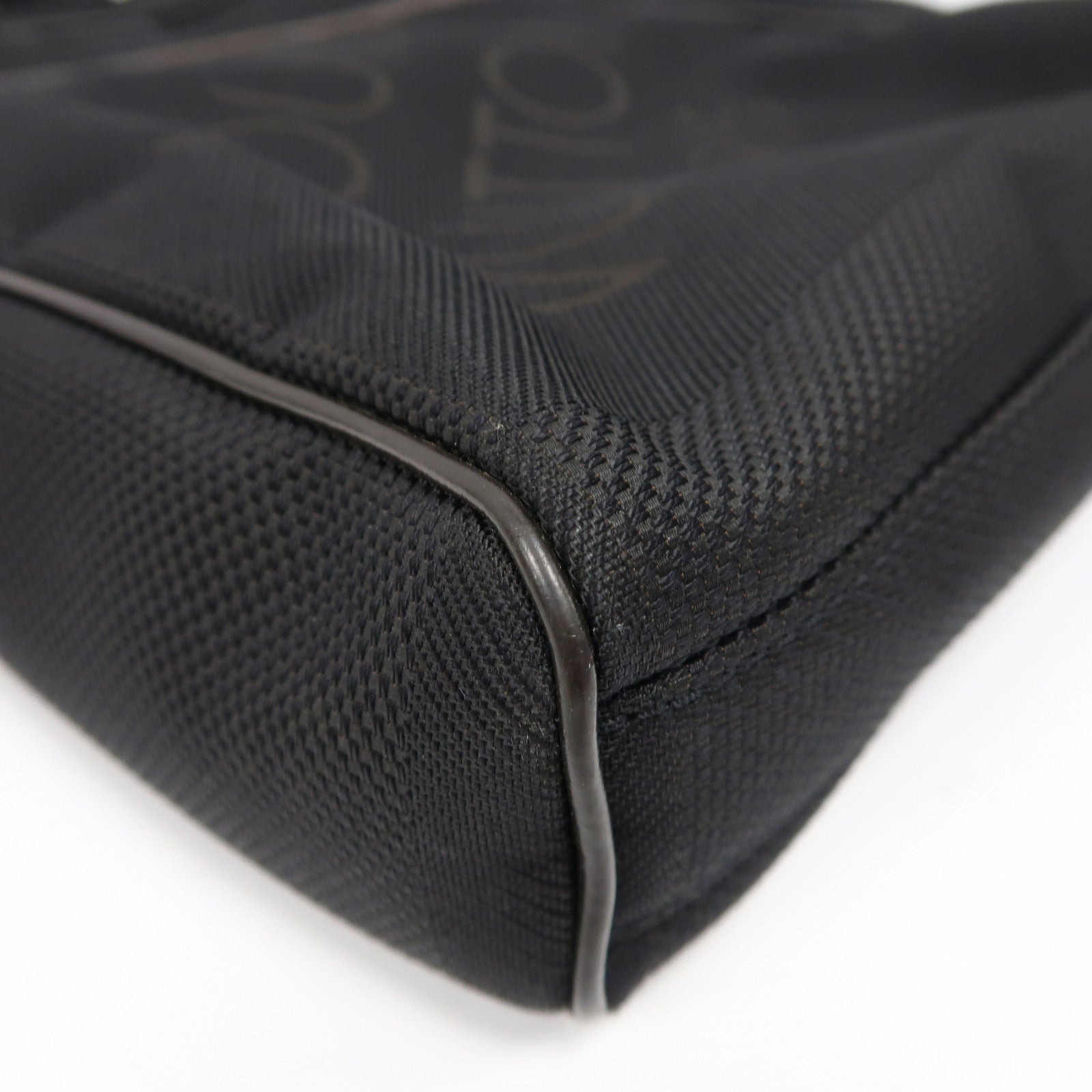 LOUIS VUITTON 帆布Citadin MM銀扣肩背袋黑色