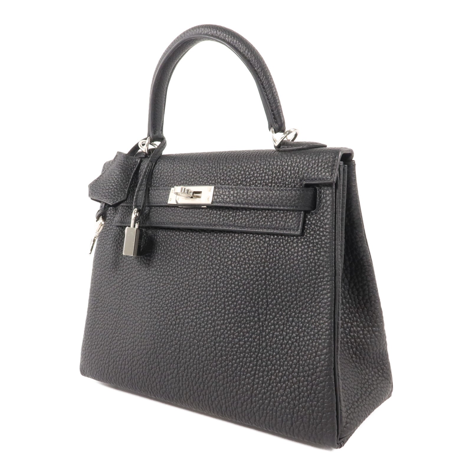 HERMES Togo皮革Kelly 25手挽肩背兩用袋Noir