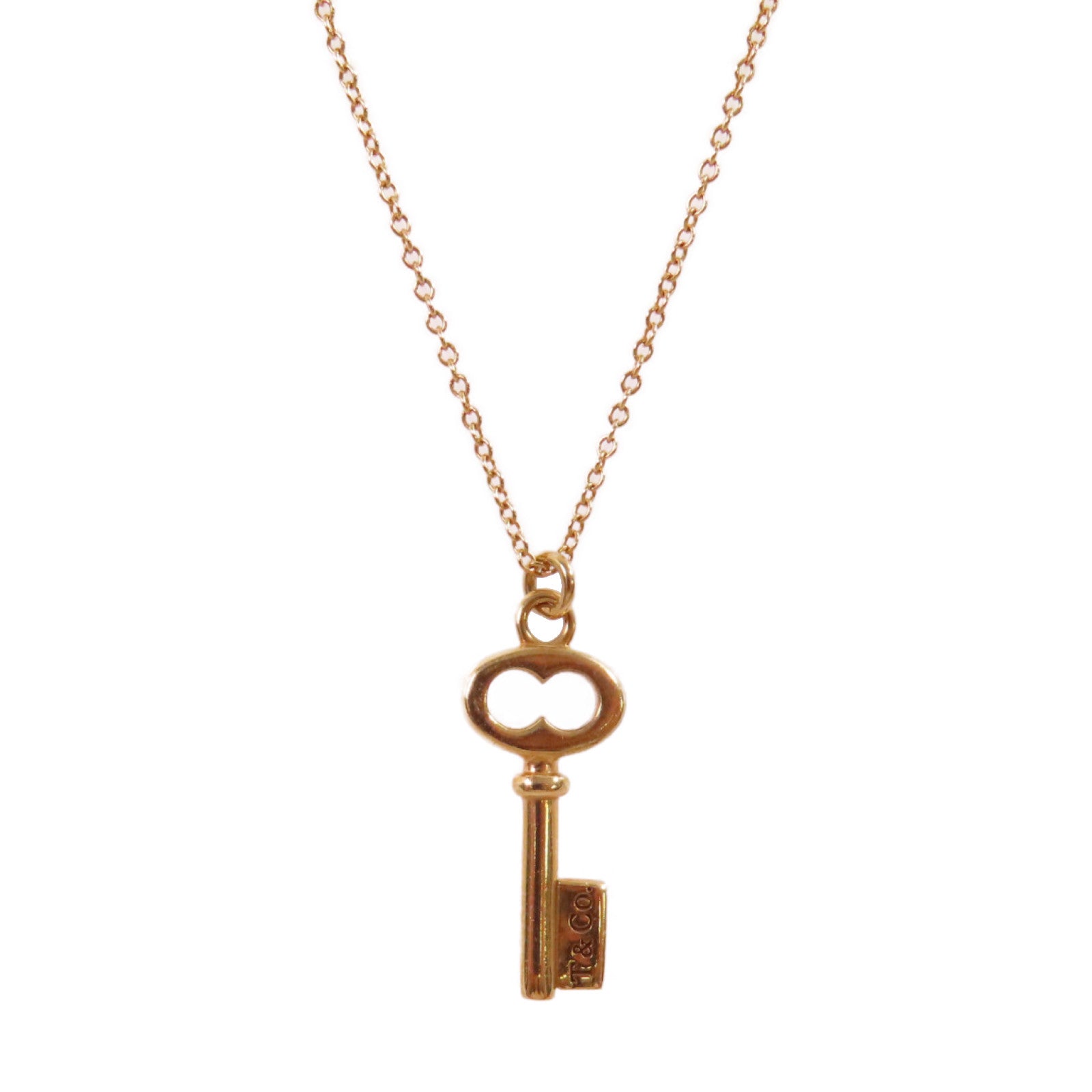 TIFFANY＆CO 【激減優惠】K18玫瑰金Key Necklace項鏈