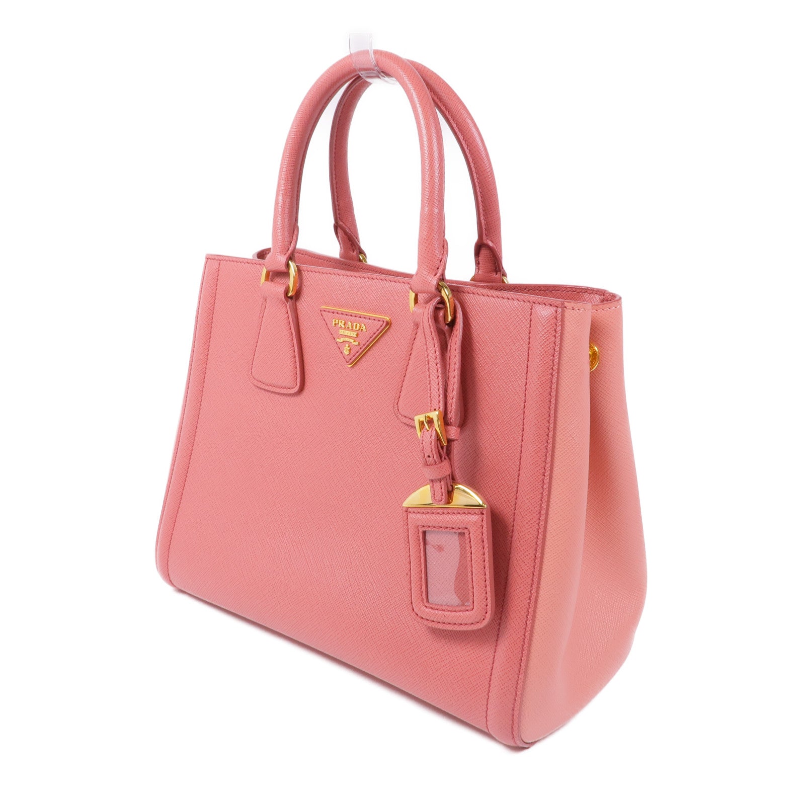 PRADA Saffiano皮革Galleria金扣手挽肩背兩用袋