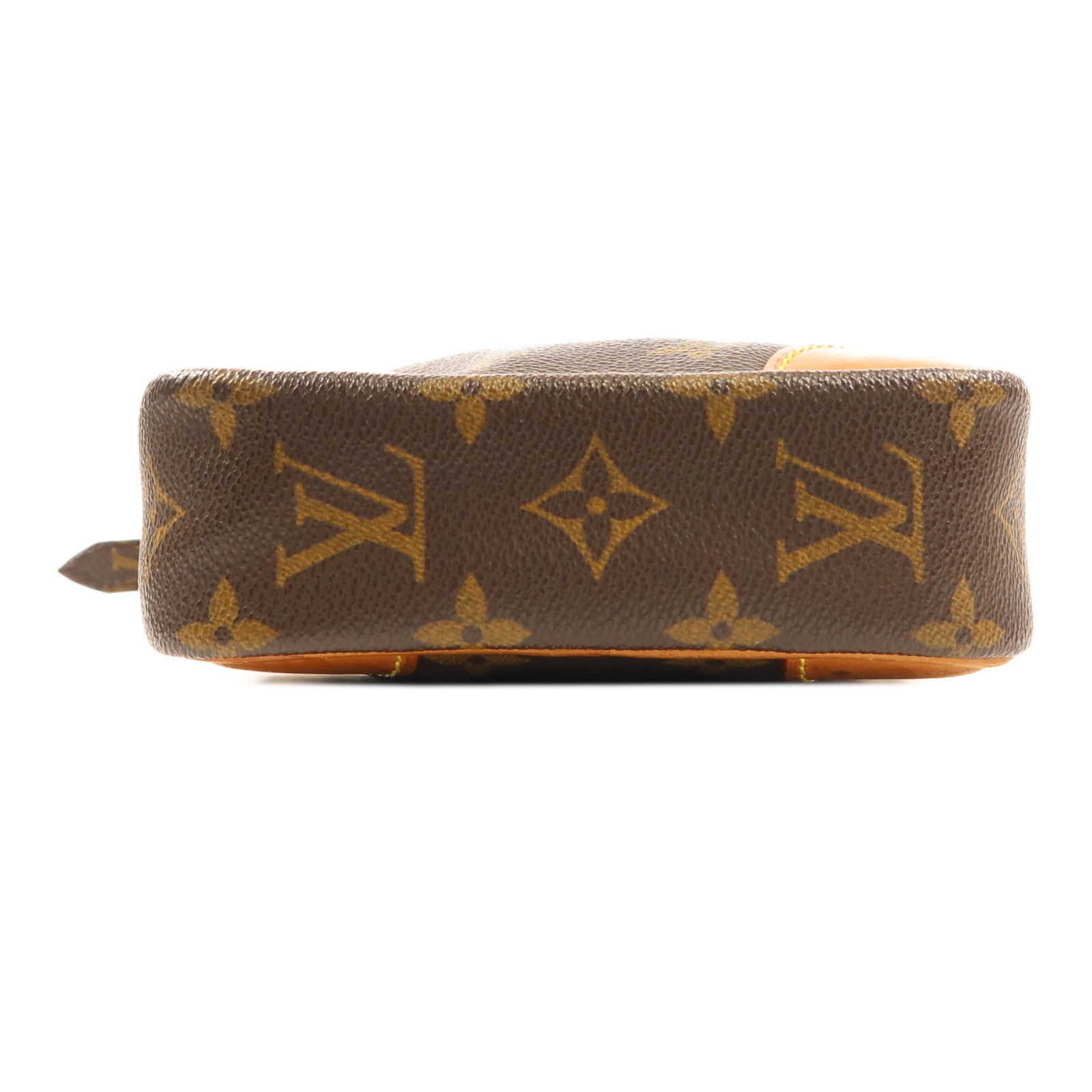 LOUIS VUITTON Monogram Danube金扣肩背袋棕色
