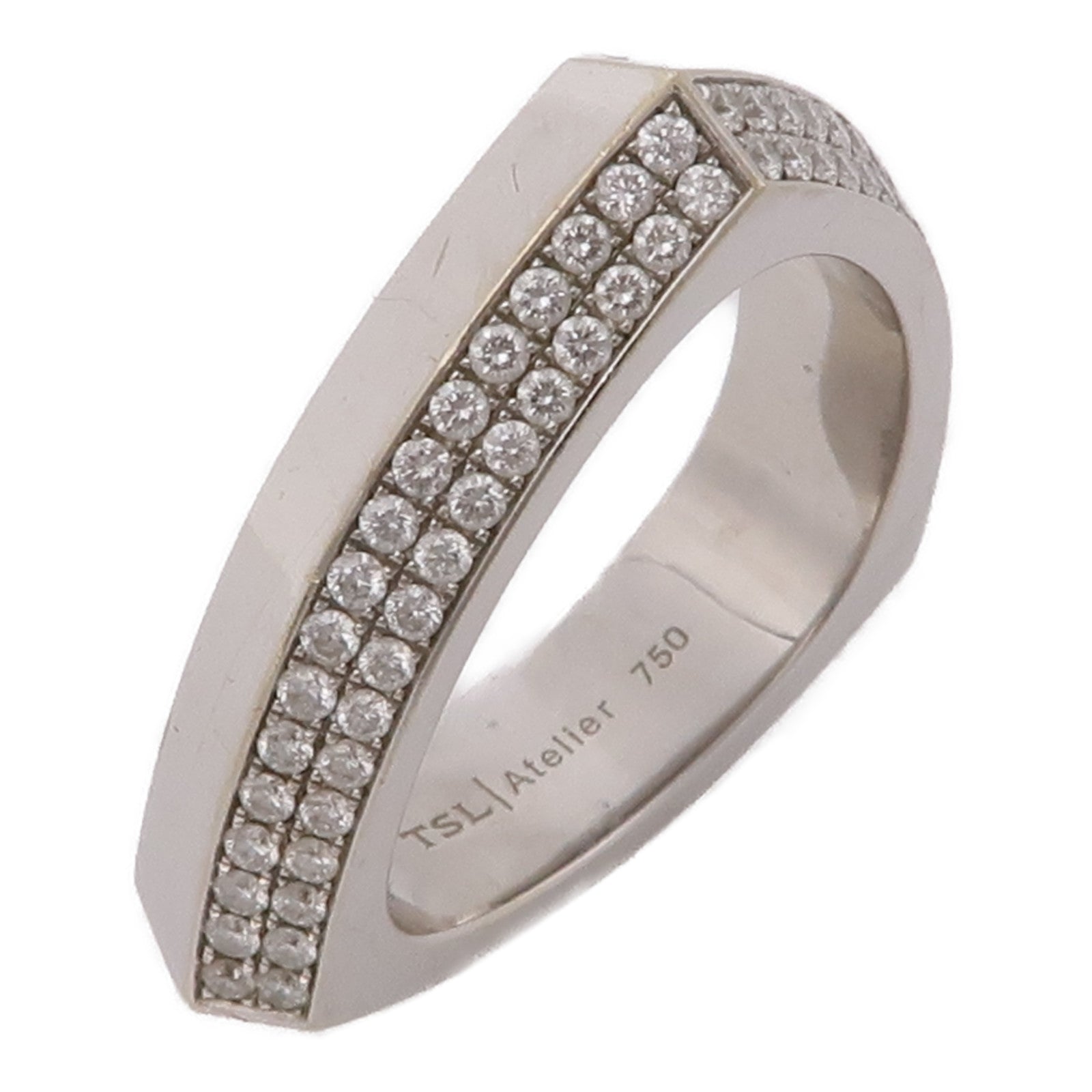 JEWELRY 198K白金Diamond Ring鑽石戒指US#7.25