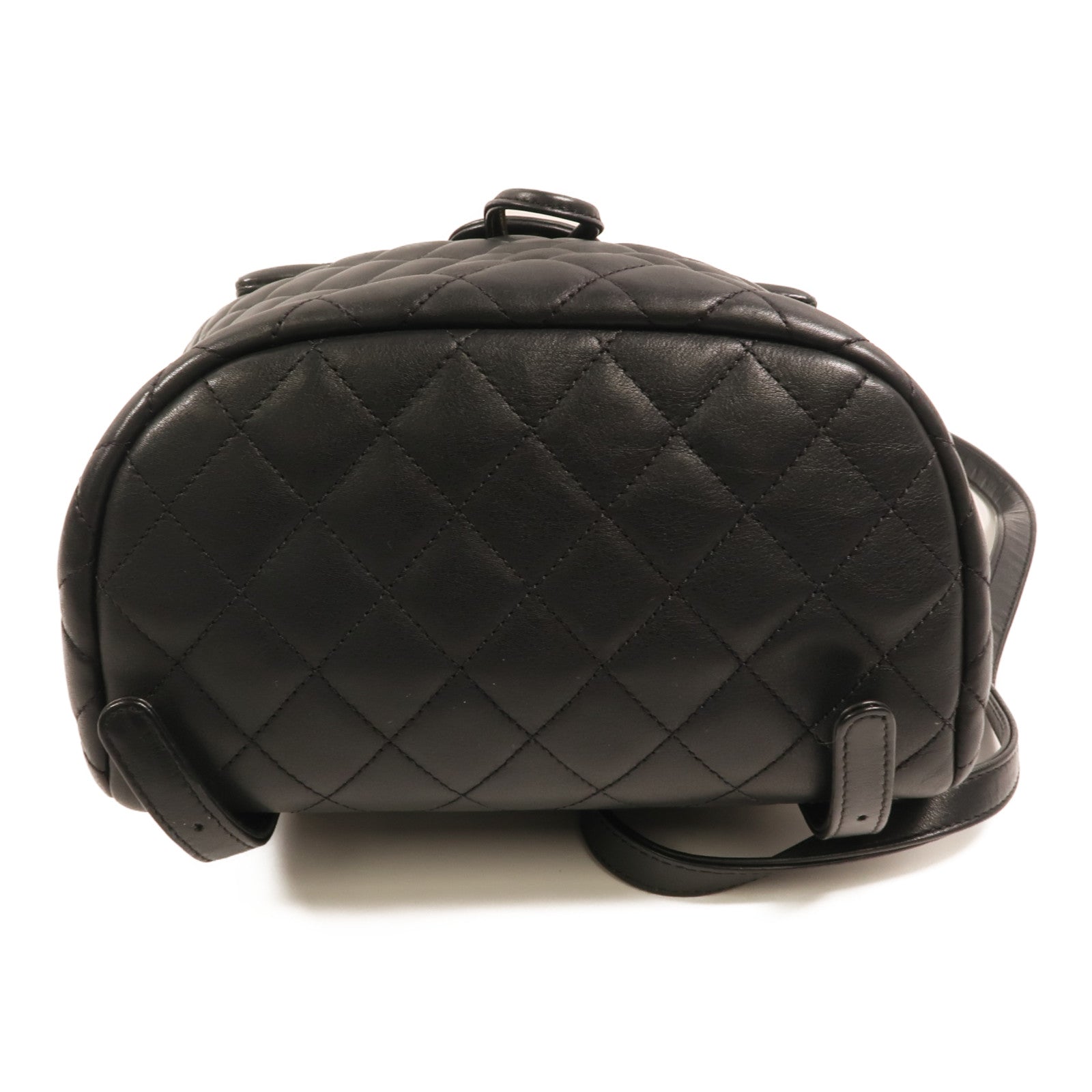 CHANEL 羊皮皮革Backpack Small金扣背包