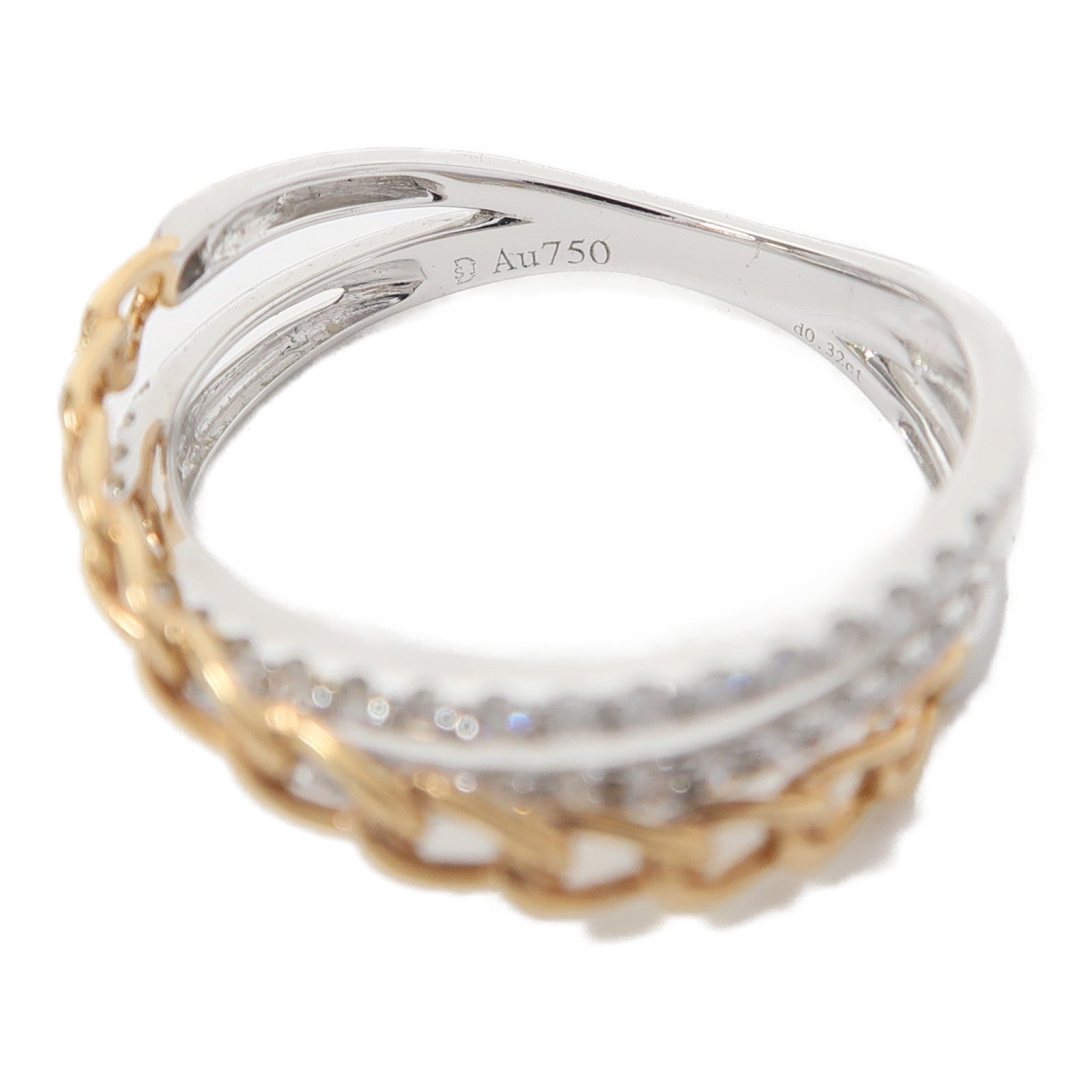 JEWELRY 18K白金Ring 0.32ct鑽石戒指US#6.75