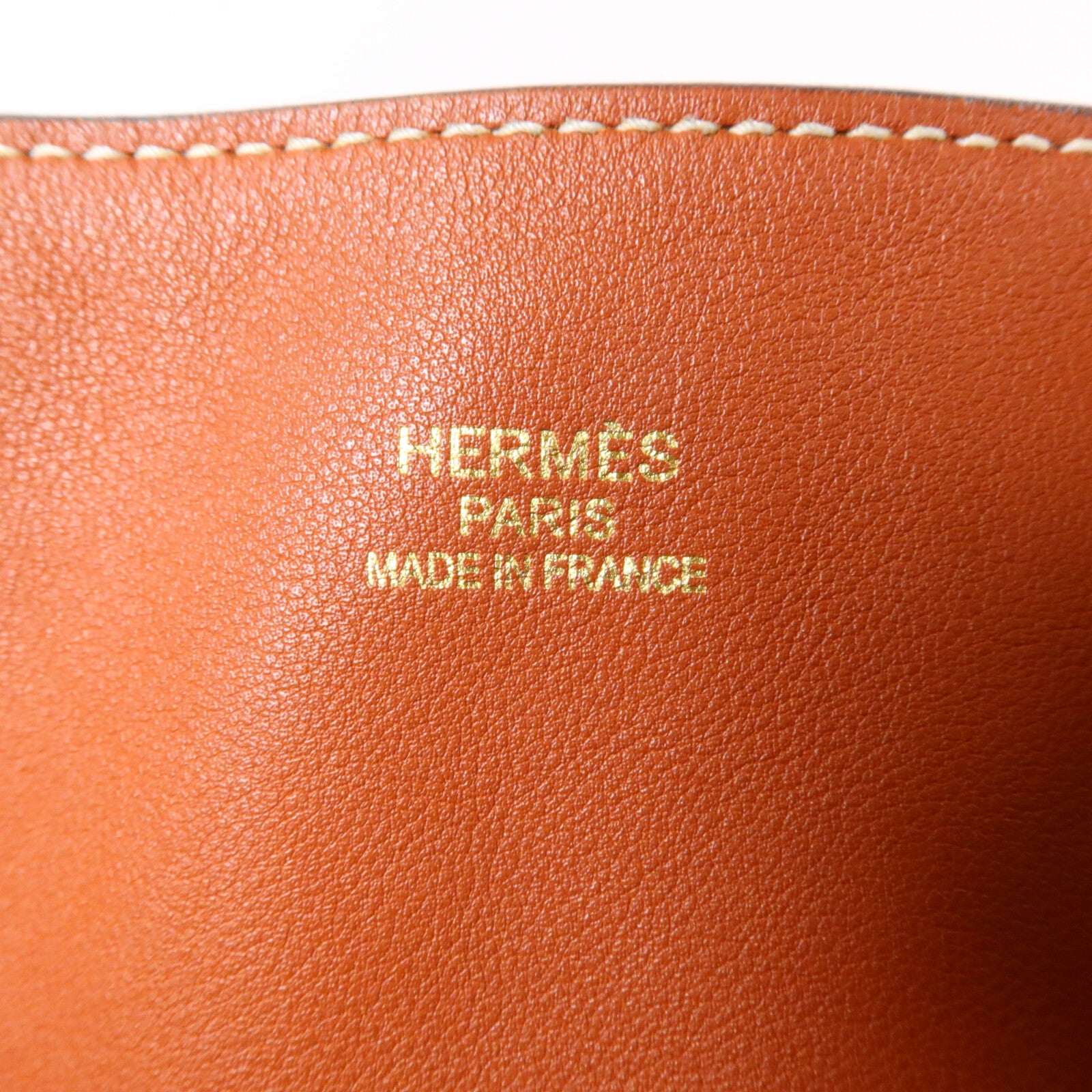 HERMES Swift皮革Double Sens 36手挽袋Bleu Indigo/Jaune d'Or/Cuivre