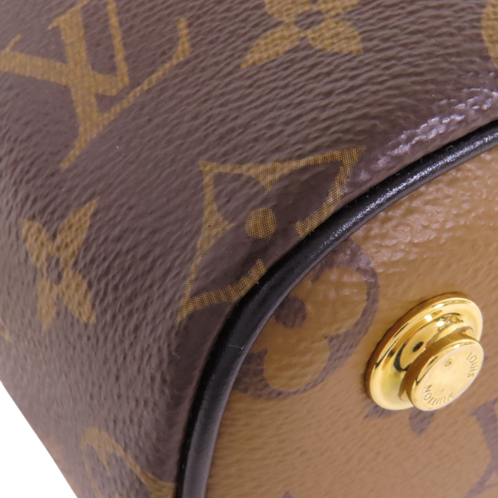LOUIS VUITTON Monogram Reverse Vanity PM金扣手挽肩背兩用袋