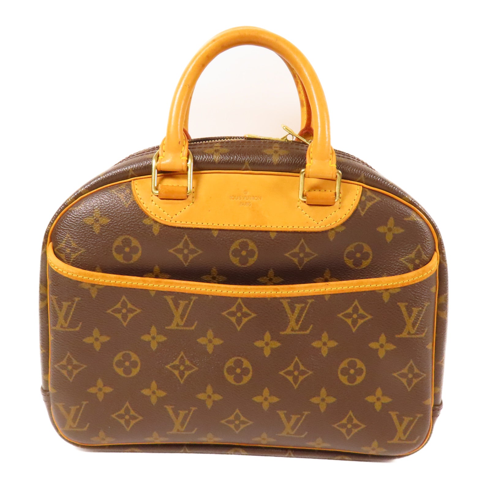 LOUIS VUITTON LV GHW Trouville Hand Bag M42228 Monogram Brown