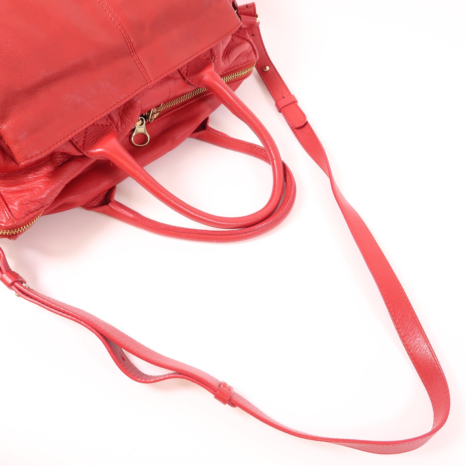 Chloe 【激減優惠】牛皮皮革2 Way Shoulder金扣手挽肩背兩用袋