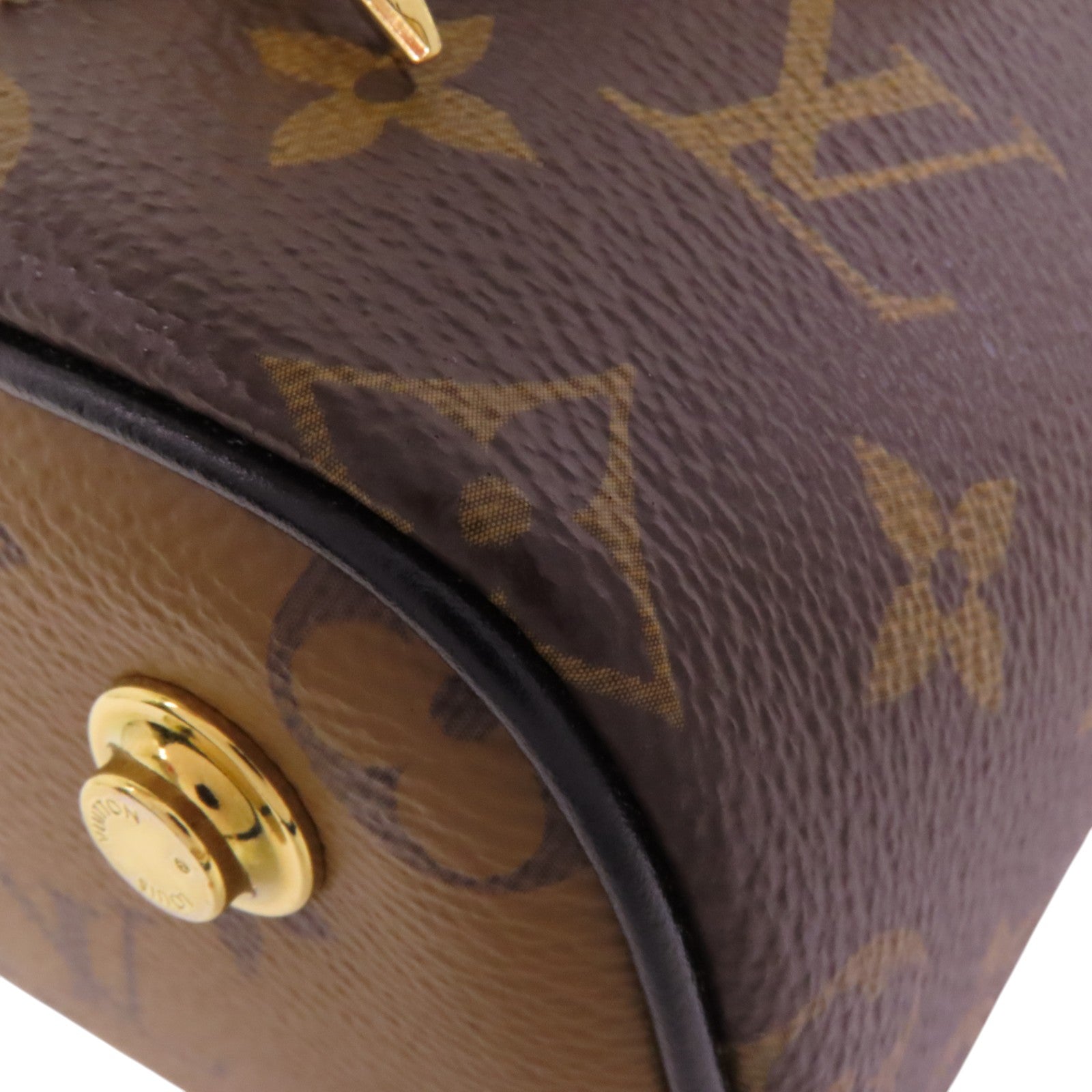 LOUIS VUITTON Monogram Reverse Vanity PM金扣手挽肩背兩用袋