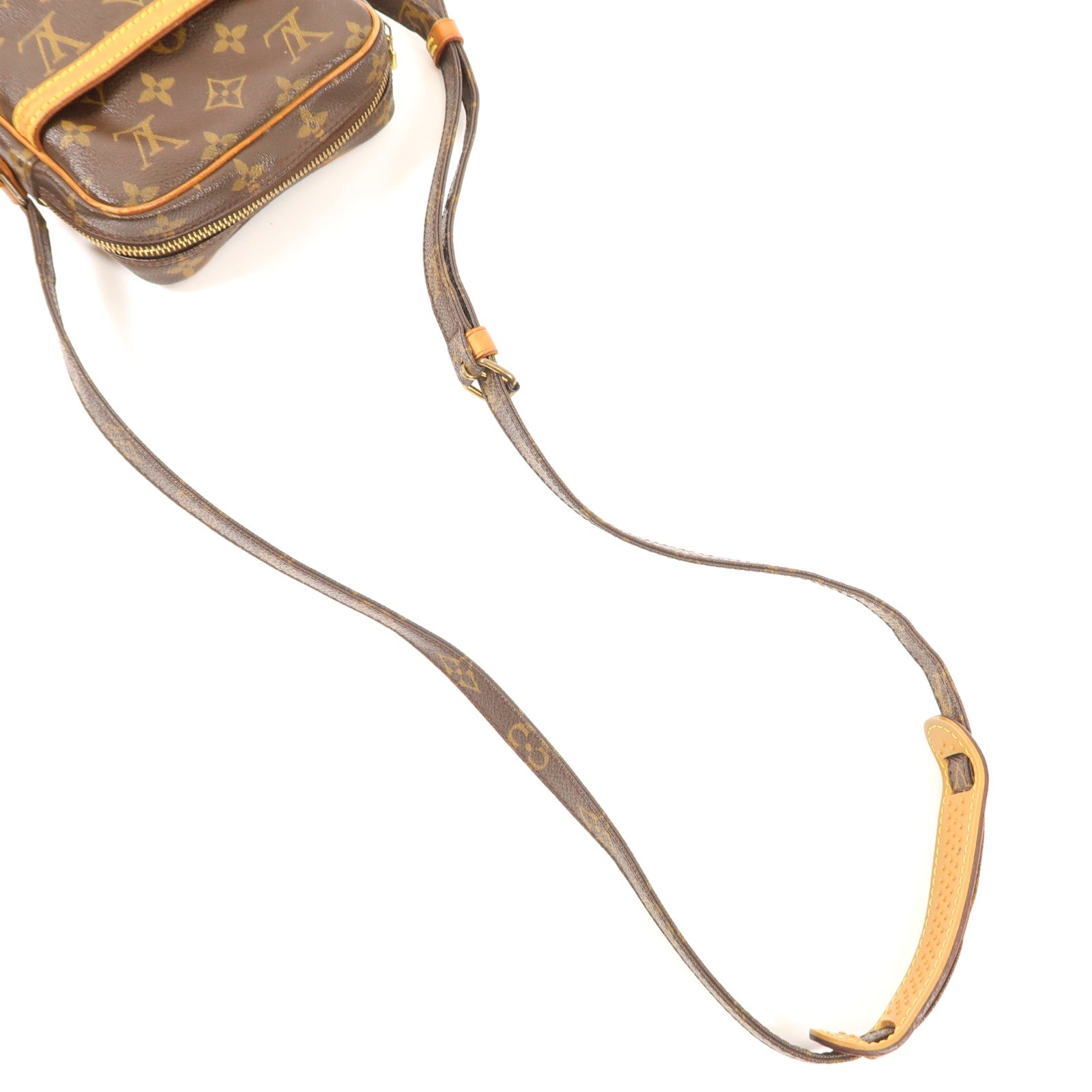 LOUIS VUITTON 【激減優惠】Monogram Danube金扣肩背袋棕色