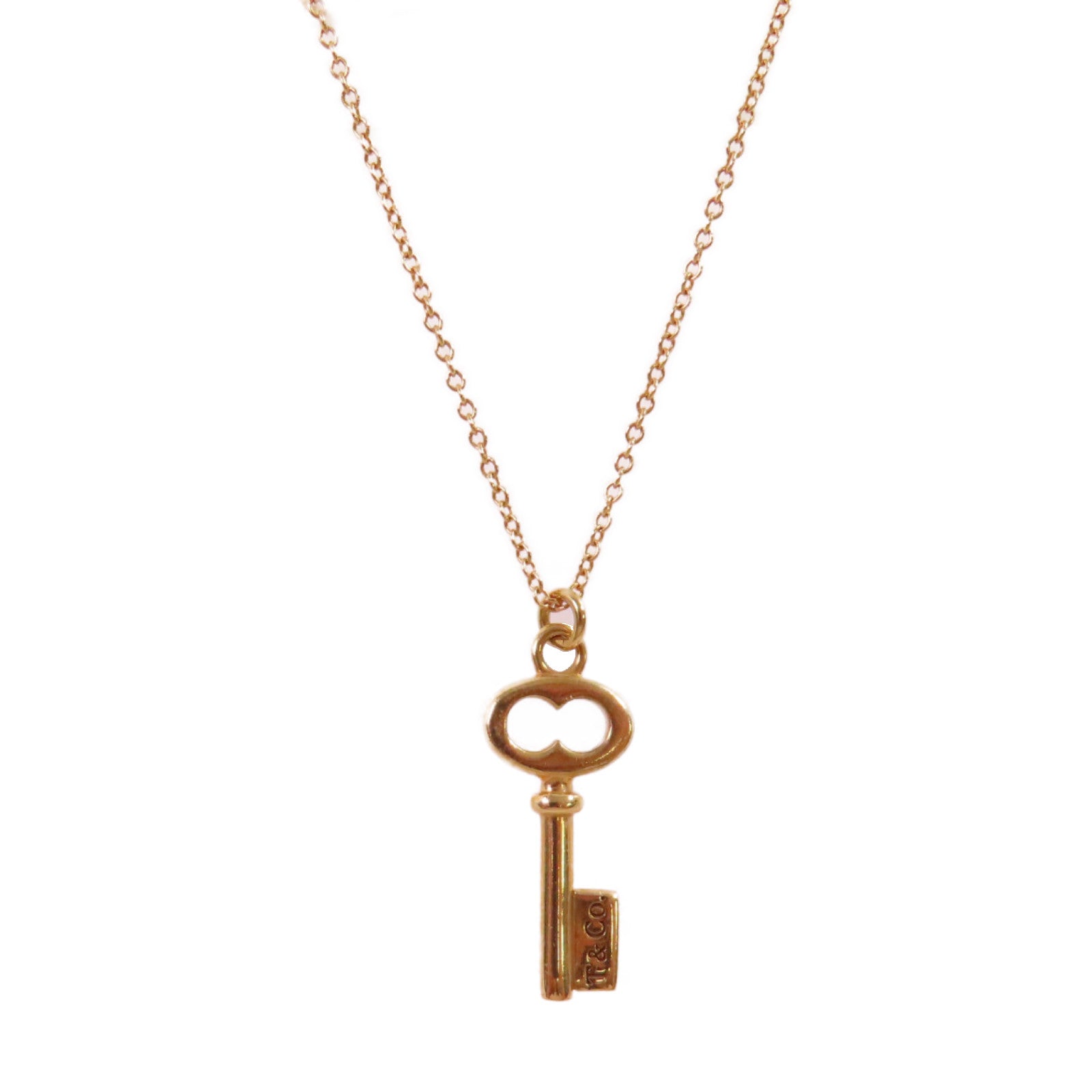 TIFFANY＆CO 【激減優惠】K18玫瑰金Key Necklace項鏈
