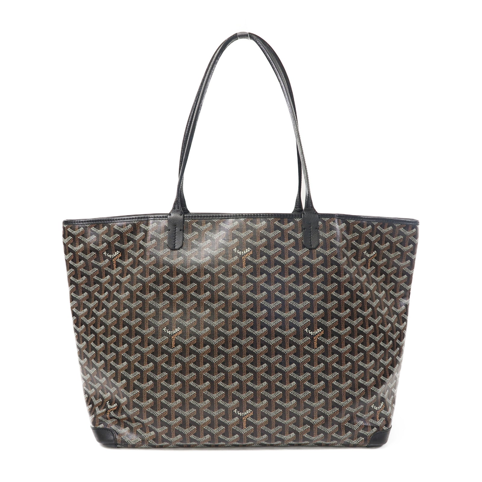 GOYARD 塗層帆布Artois銀扣肩背袋黑色