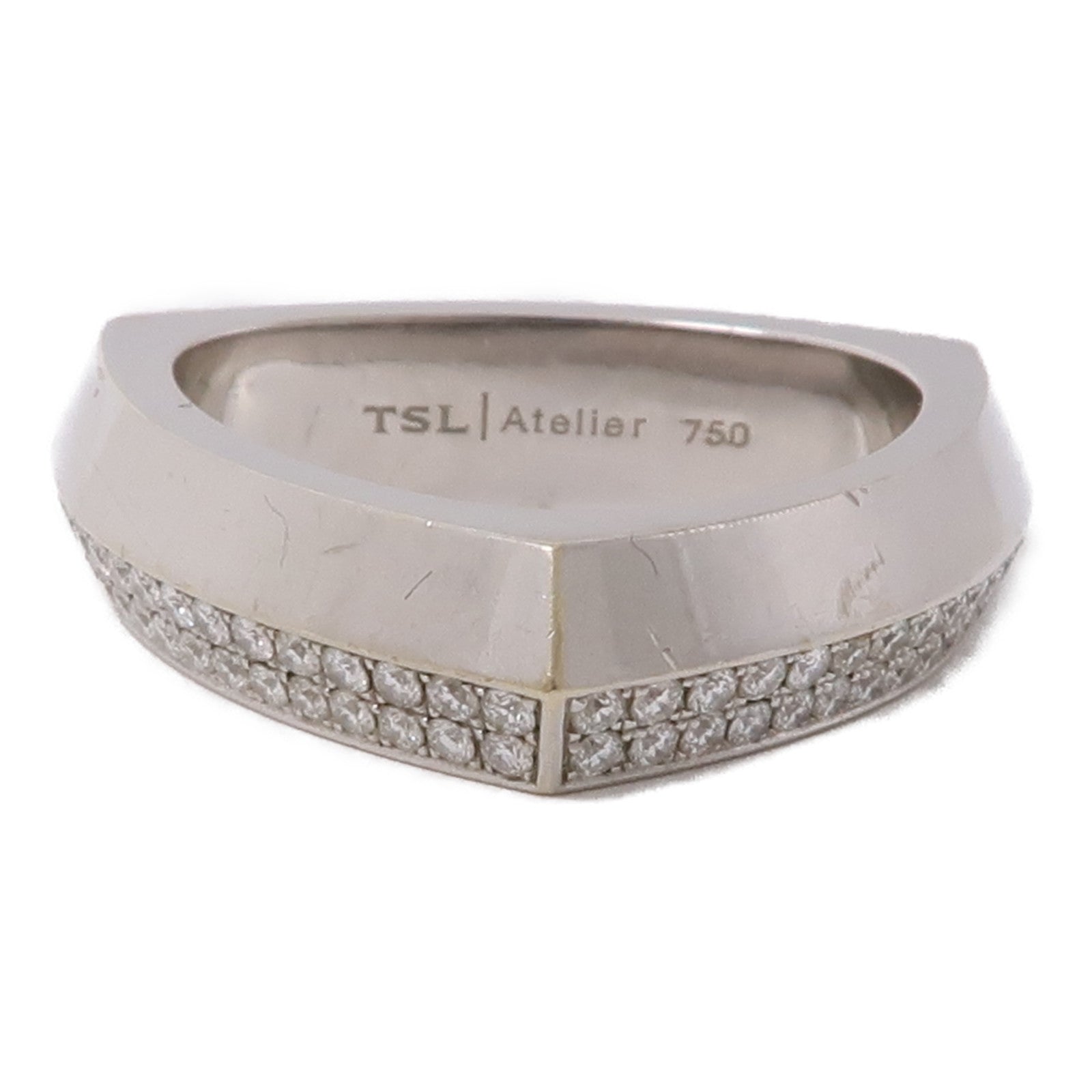JEWELRY 198K白金Diamond Ring鑽石戒指US#7.25