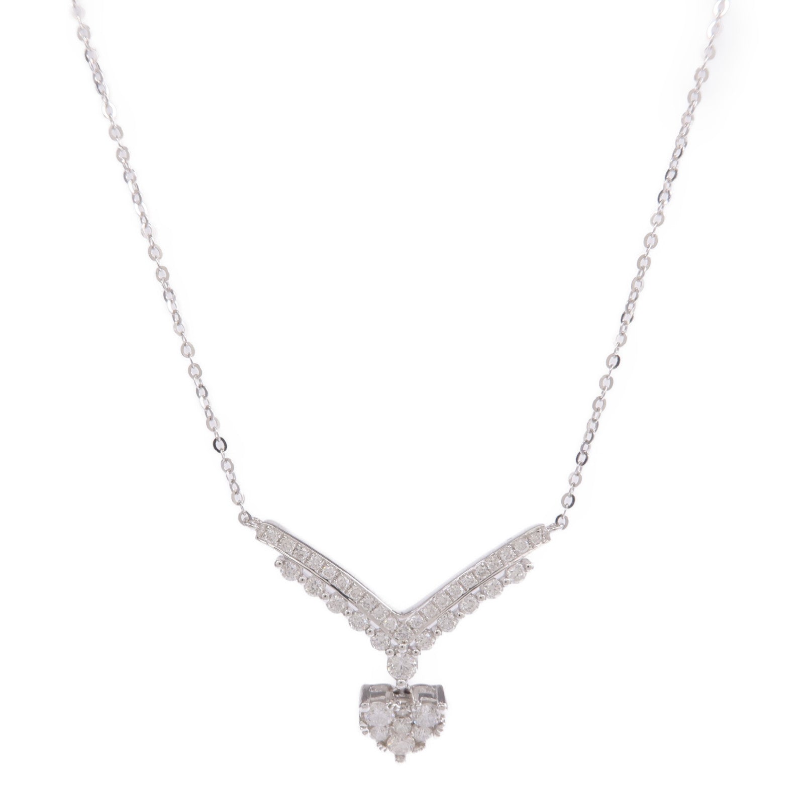JEWELRY 18K白金Diamond Necklace鑽石項鍊