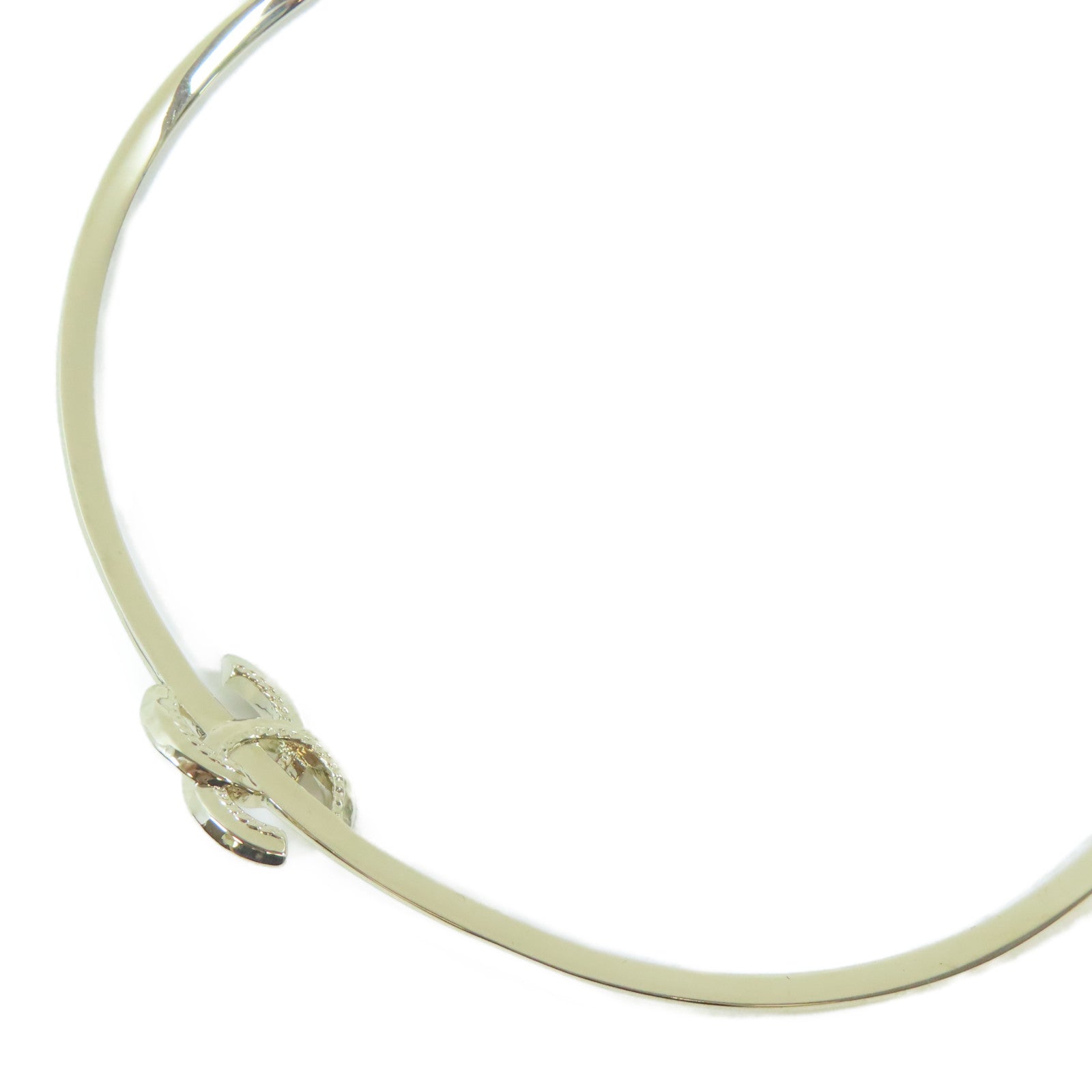 CHANEL 金屬Necklace項鍊銀色#48cm