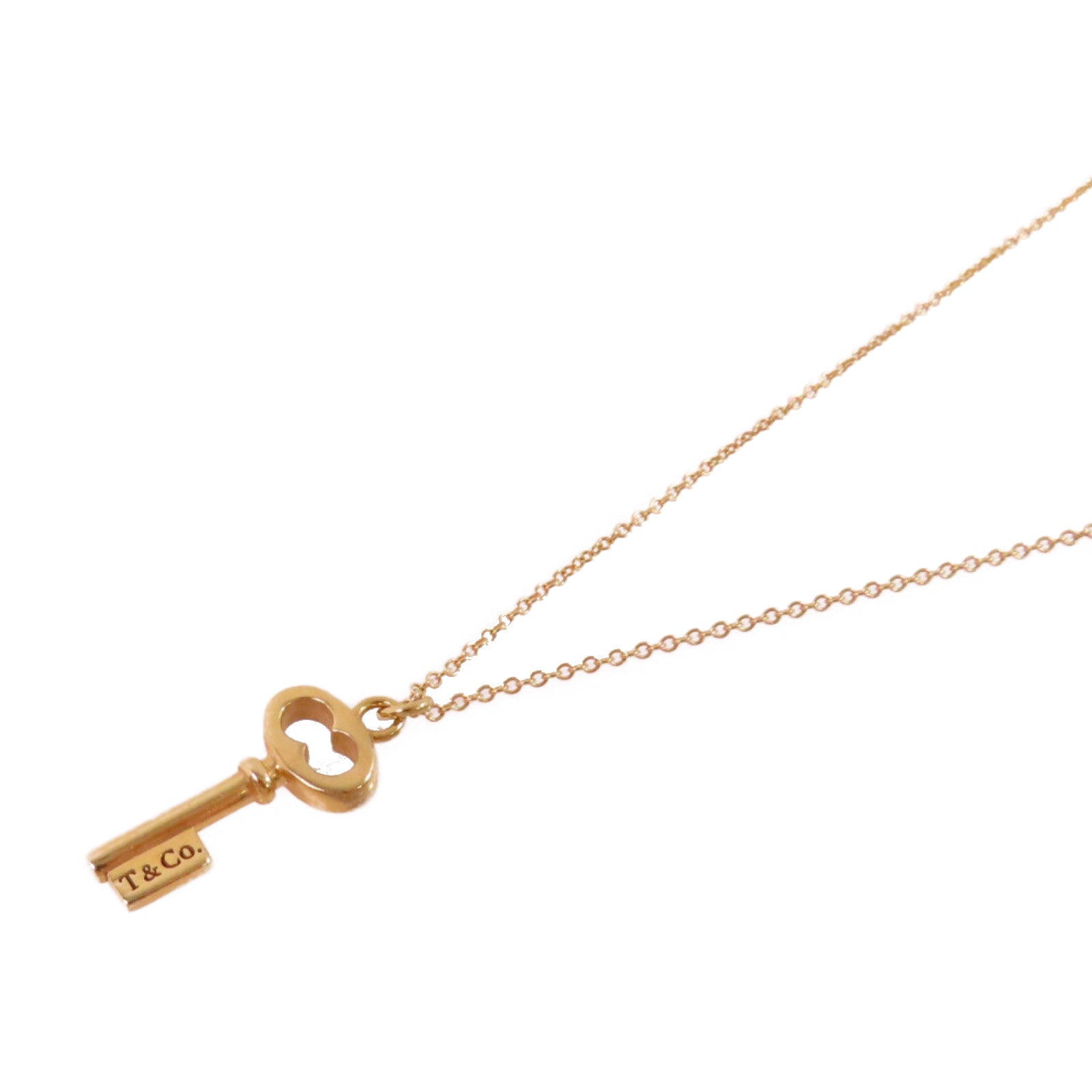 TIFFANY＆CO 【激減優惠】K18玫瑰金Key Necklace項鏈