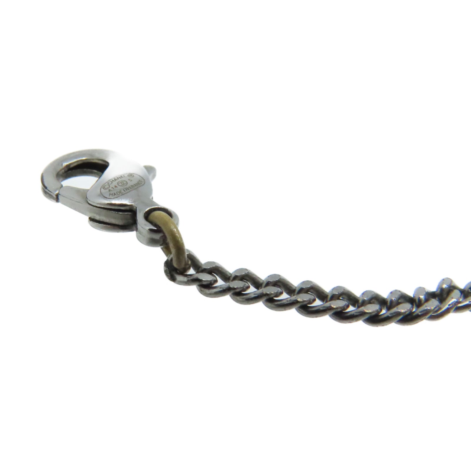 CHANEL 【激減優惠】金屬/仿珍珠CC Logo Pendant Necklace項鏈珍珠色