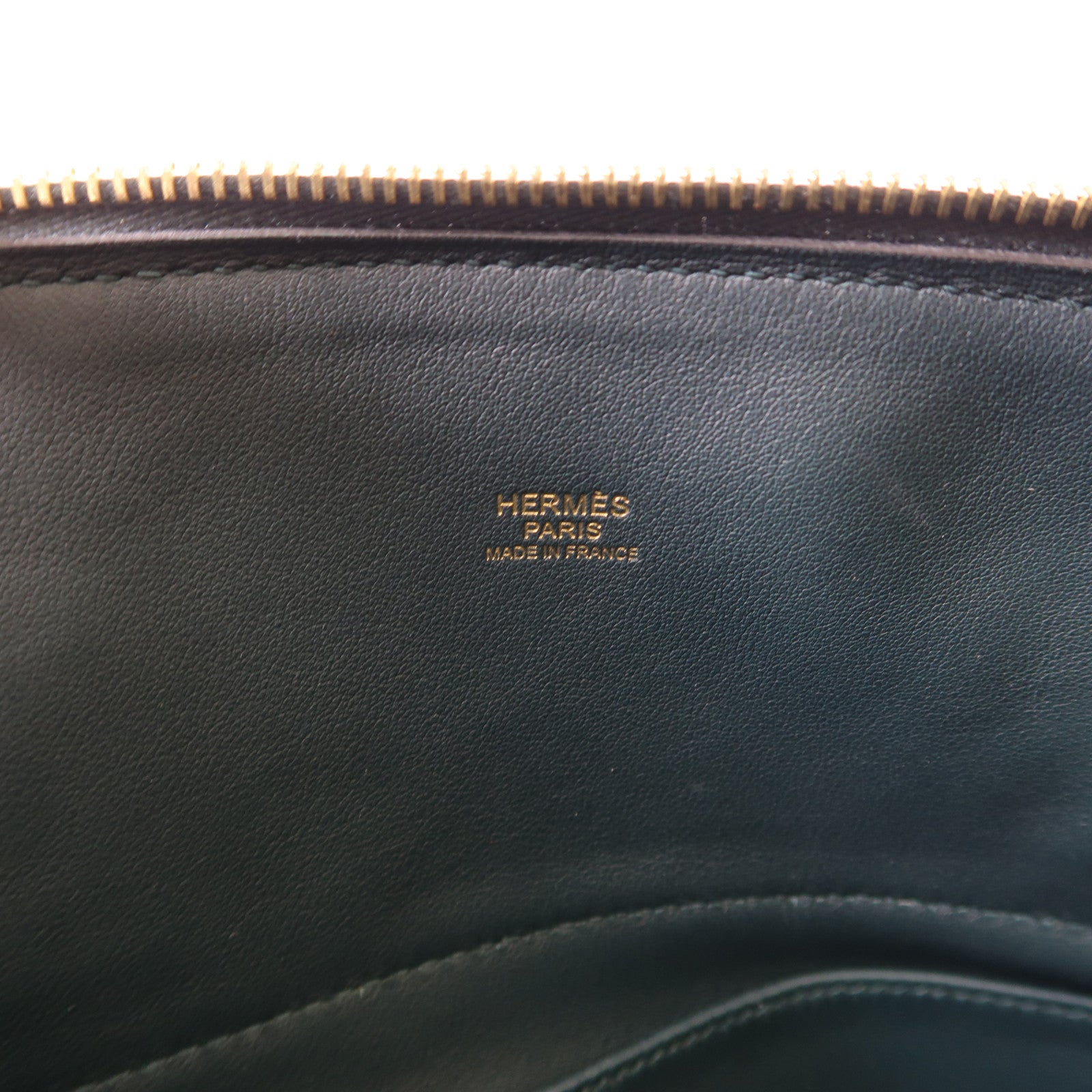 HERMES Clemence皮革Bolide 31銀扣手挽肩背兩用袋Colvert/鴨子藍